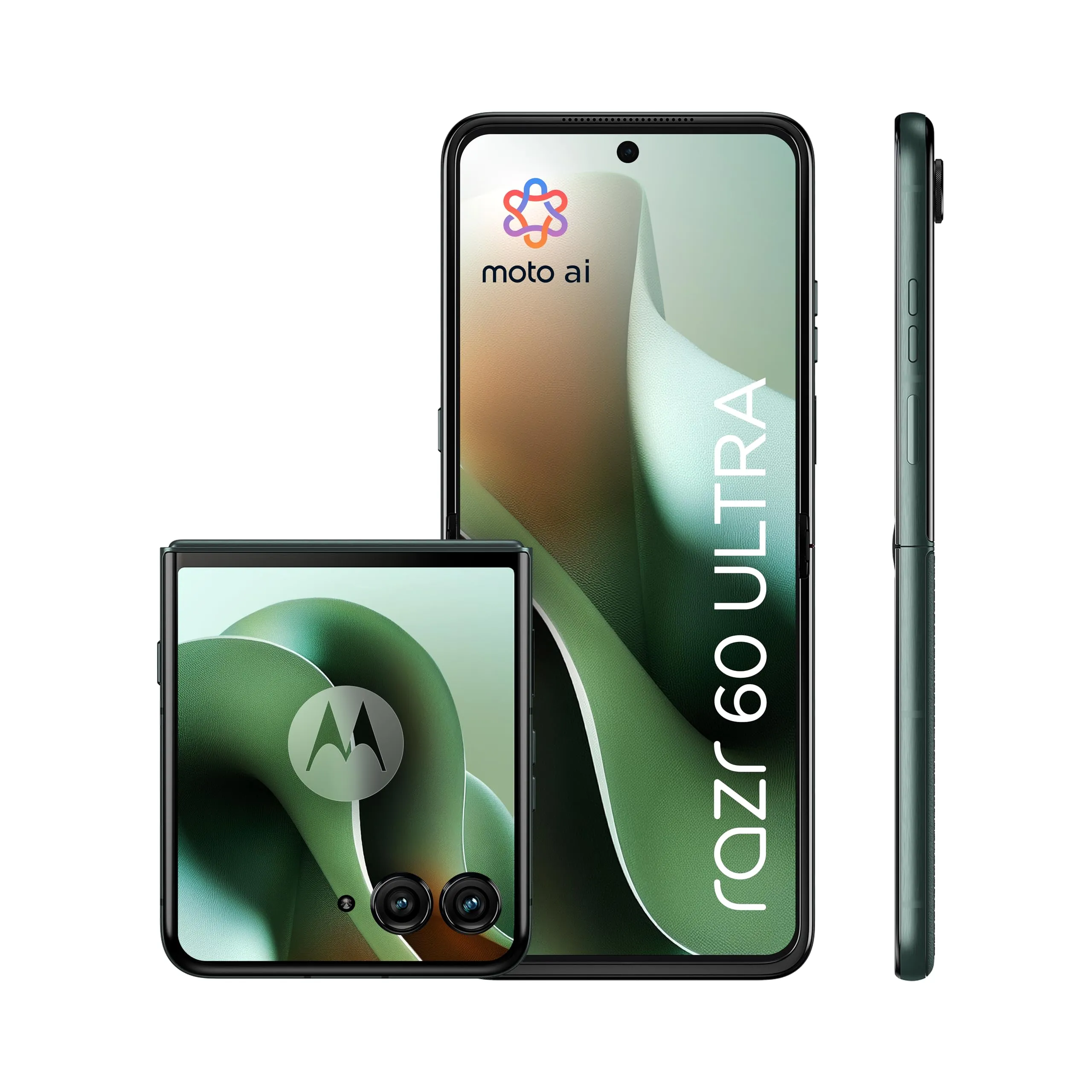 Motorola Razr 60 Ultra PANTONE Scarab con Moto AI (16/512GB, 50+50MP, display 4.0"/7" 165Hz, Snapdragon 8 Elite, 4700mAh, 5G, Dual SIM, Android 15)