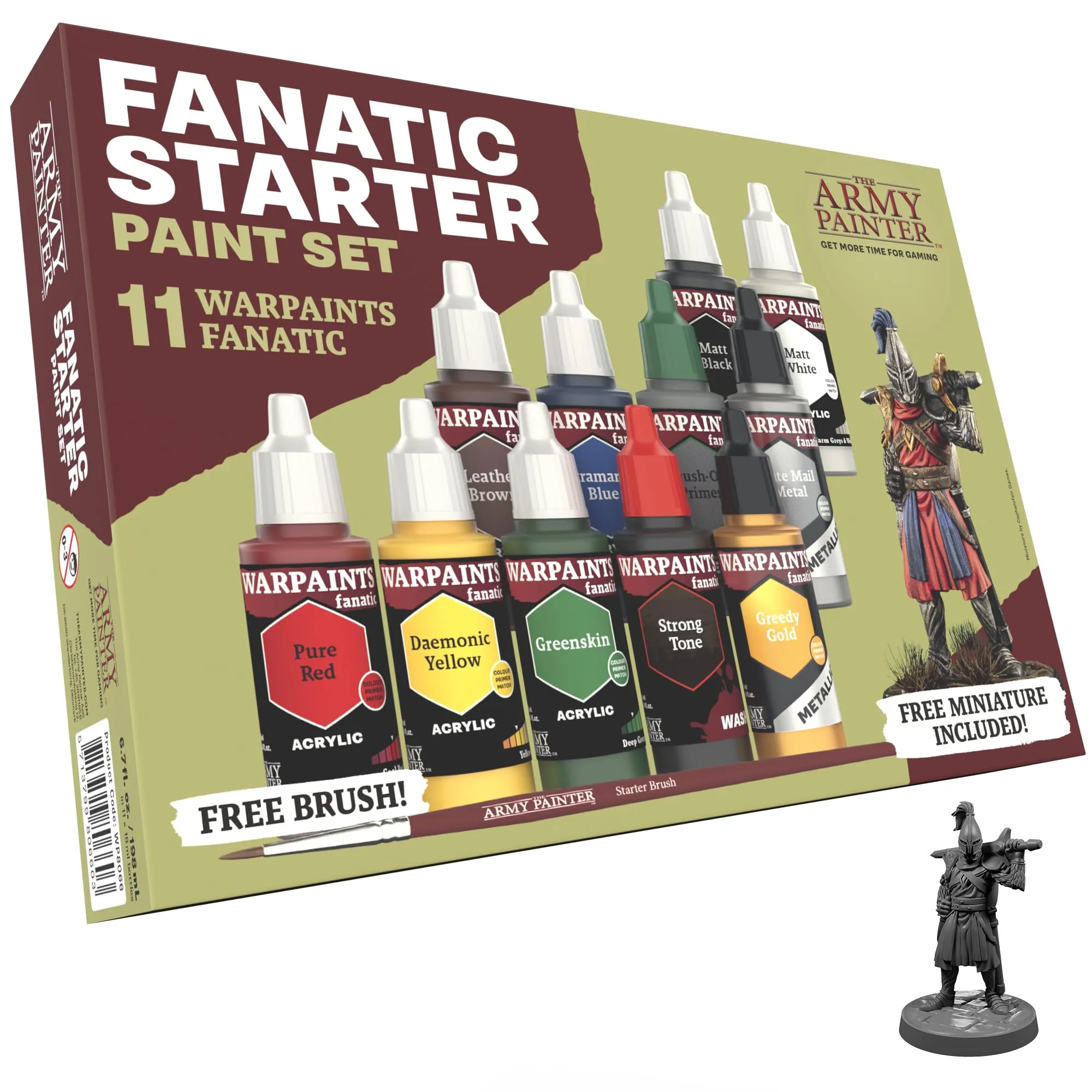 The Army Painter Warpaints Fanatic Starter Set: Il Kit Definitivo per Iniziare a Dipingere Miniature