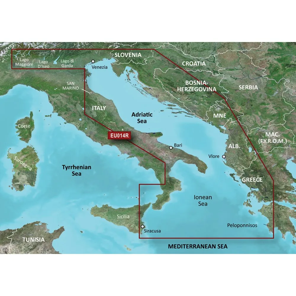 Garmin BlueChart g2 Vision VEU014R - Italia, Adriatico