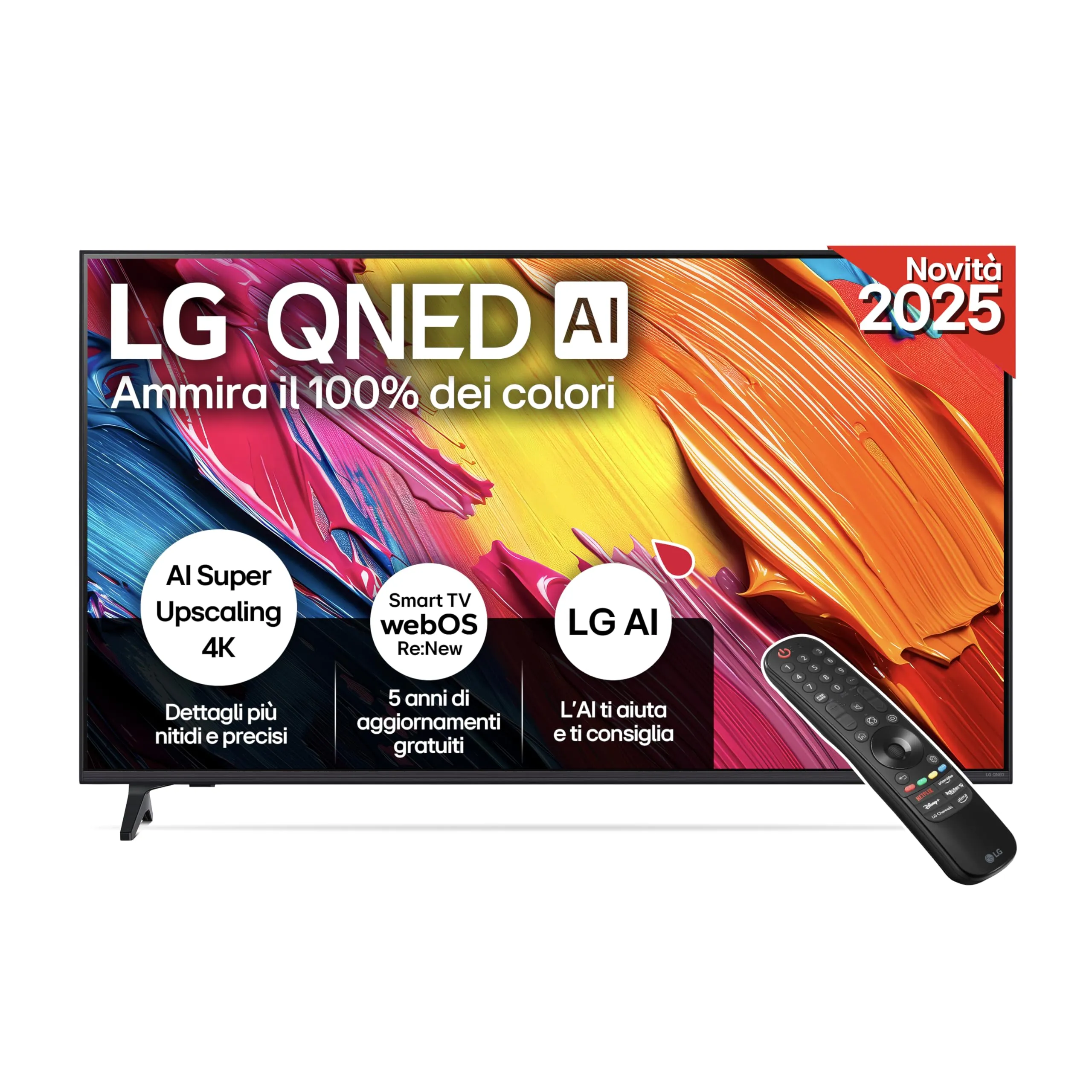 LG QNED AI QNED70 65 pollici Smart TV 4K