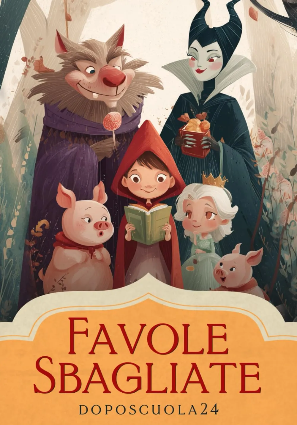 Favole Sbagliate - Libri per Bambini 6-8 Anni: Storie Illustrate di Empatia e Comprensione con Pagine da Colorare