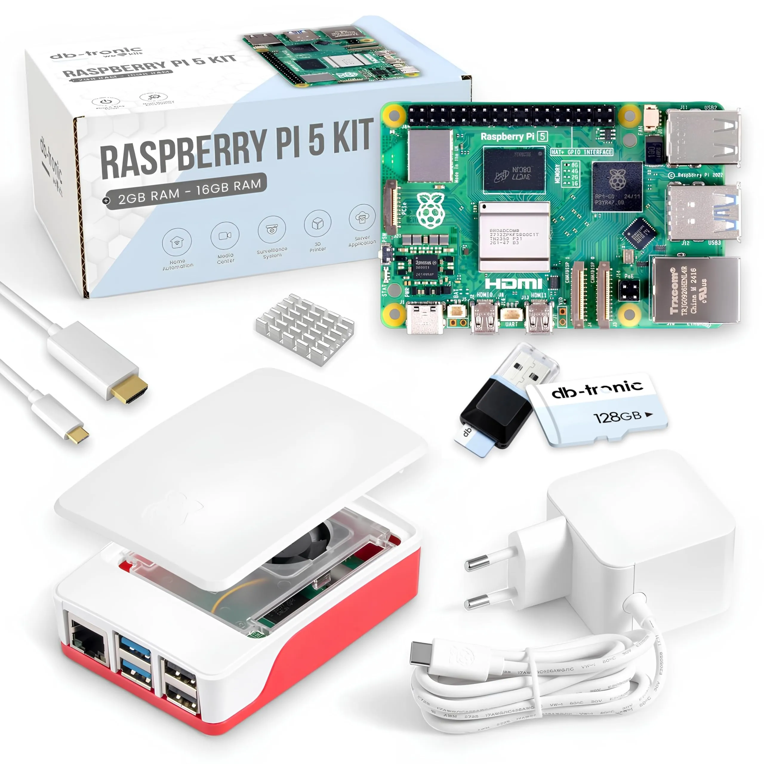 Raspberry Pi 5 8 GB Starter Kit Completo