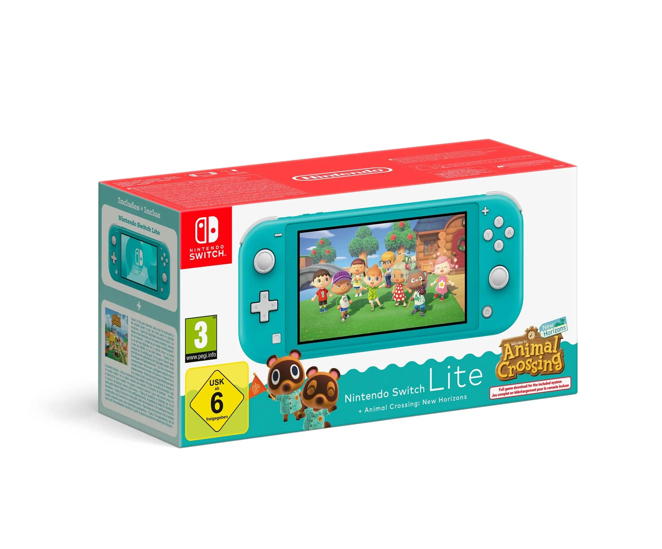 Nintendo Switch Lite Turchese + Animal Crossing: New Horizons