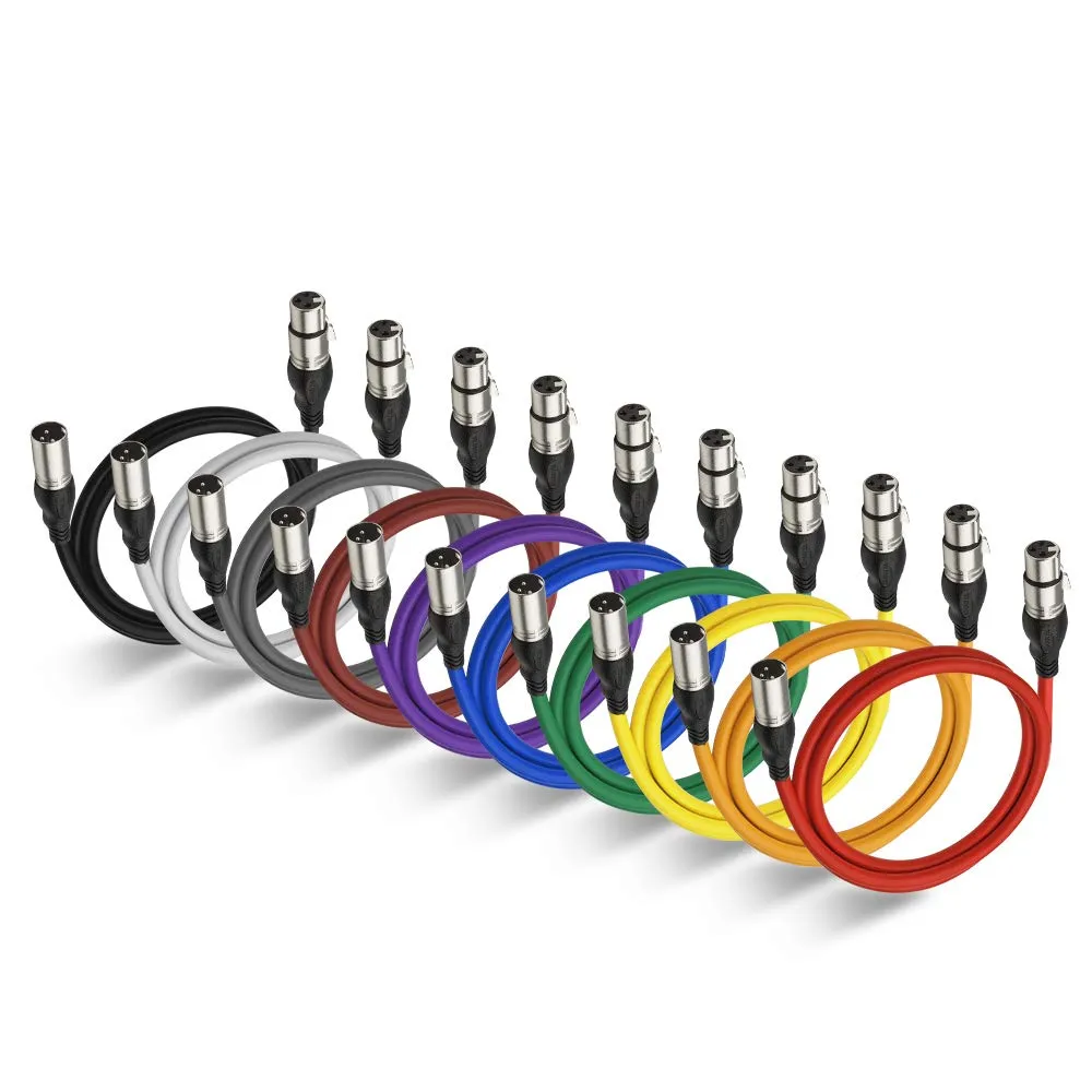 NUOSIYA Cavo XLR Bilanciato 1M - 10 Colori