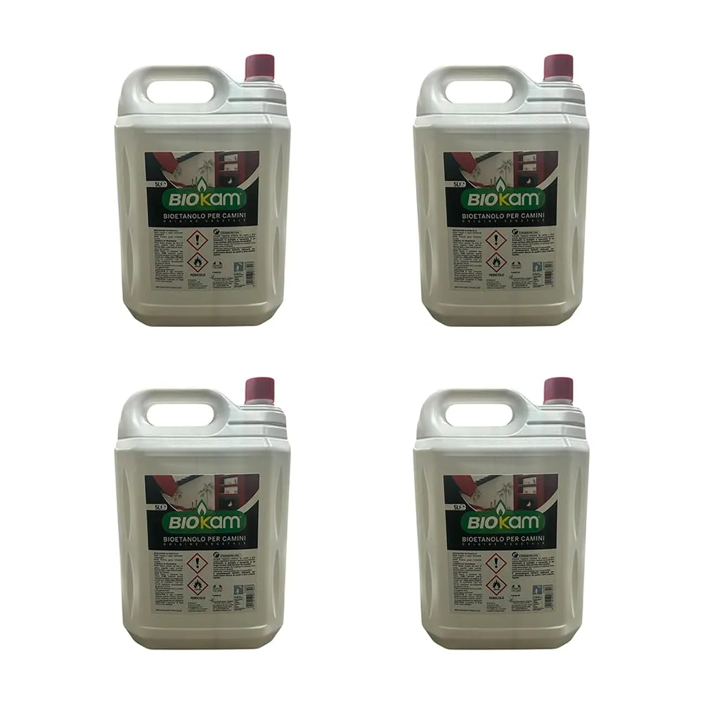 Bioetanolo Liquido Ecologico Naturale Inodore 4x5Lt Camino Sprint