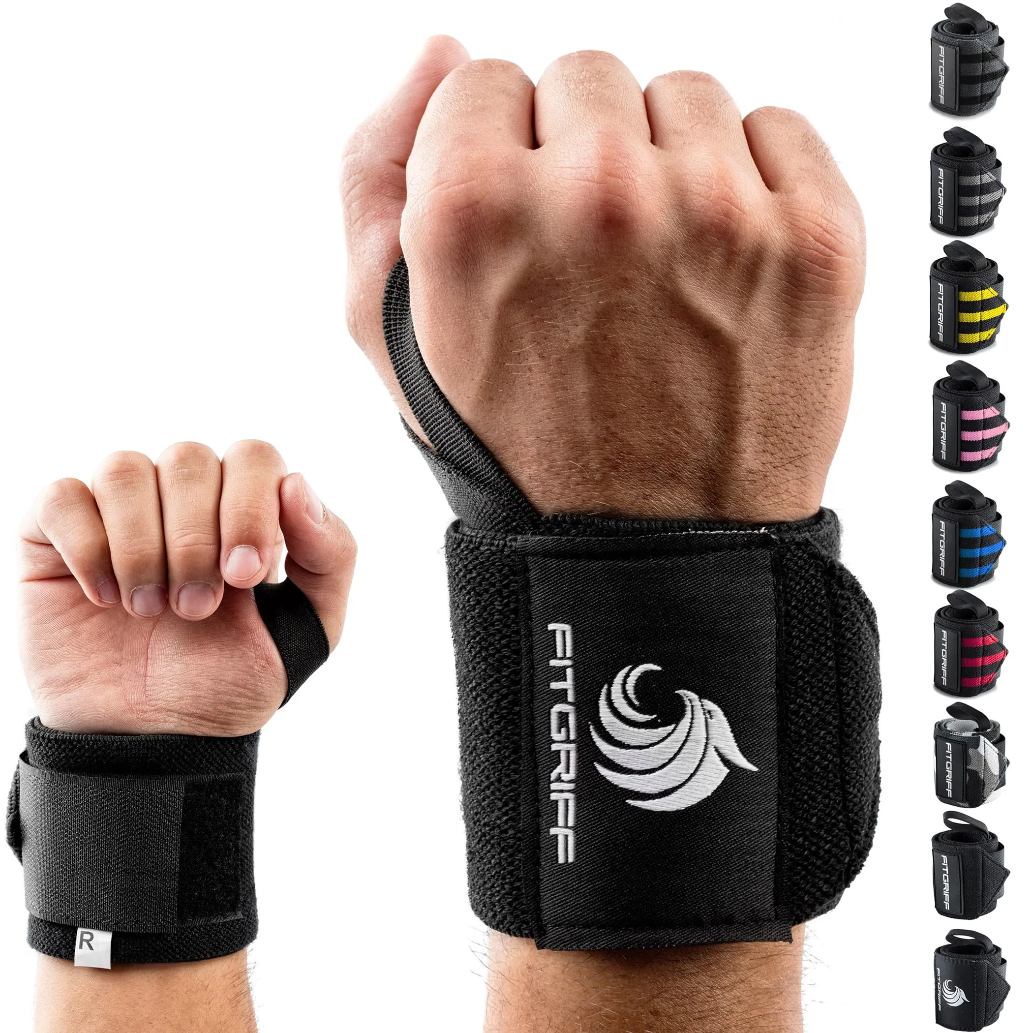 Polsini Palestra Professionali Fitgriff® - Supporto Ottimale per Uomo e Donna