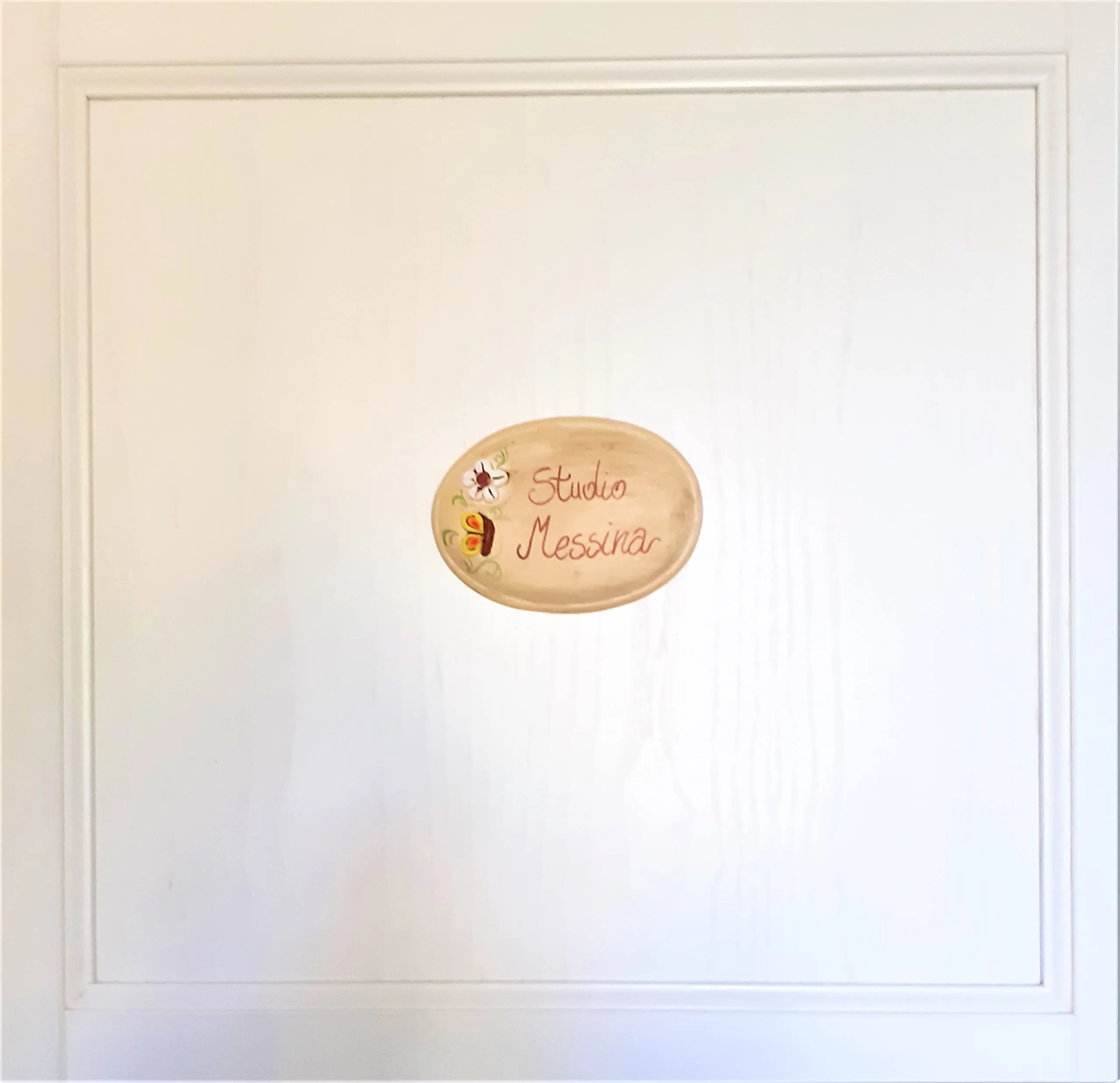 Targa Personalizzabile in Ceramica Artigianale per Porta - Le Ceramiche del Re