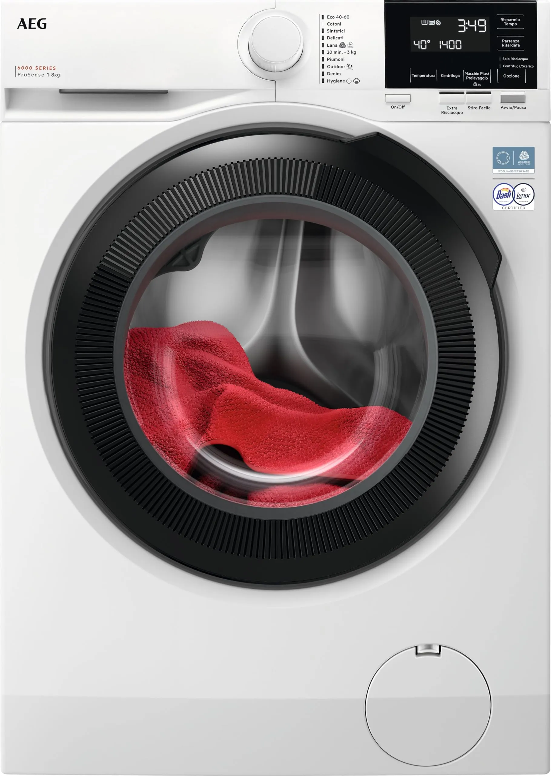 AEG LR6FG84 Lavatrice Serie 6000 ProSense