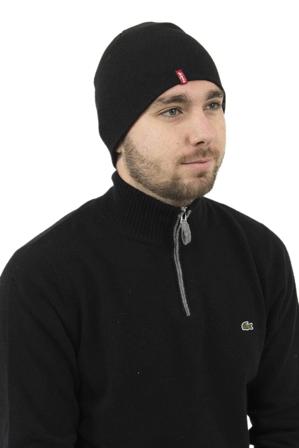 Levi's Otis Beanie, Cuffia Unisex - Adulto, Nero (Black), Large (Taglia Produttore: L/XL)