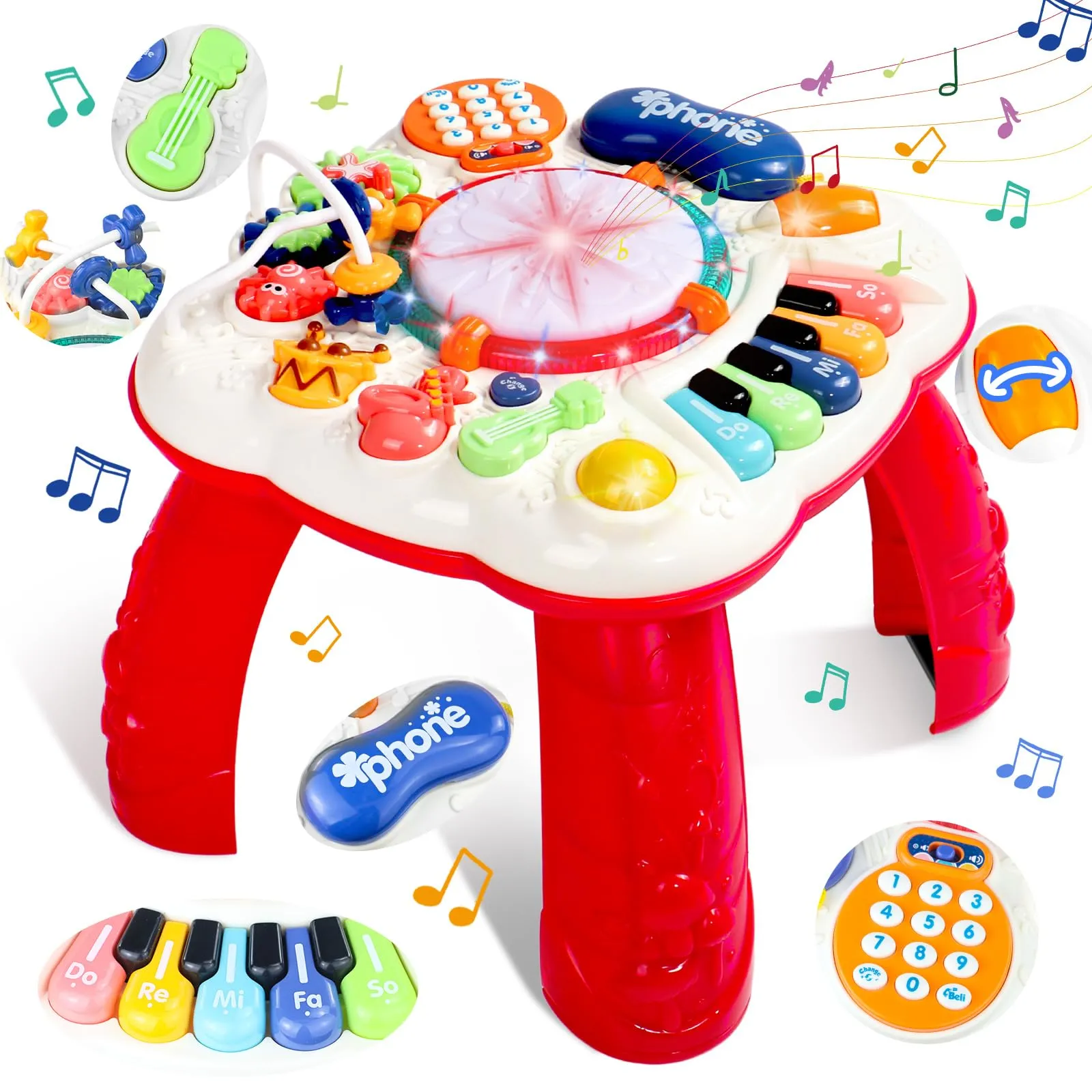 Tavolo Multiattività Bambini con Suoni e Luci