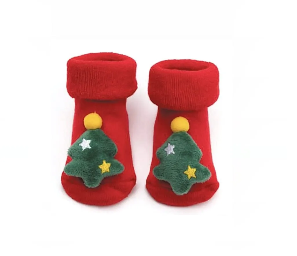 Il Mondo di Noah Calze Natalizie Neonato Antiscivolo Unisex 0-12 Mesi