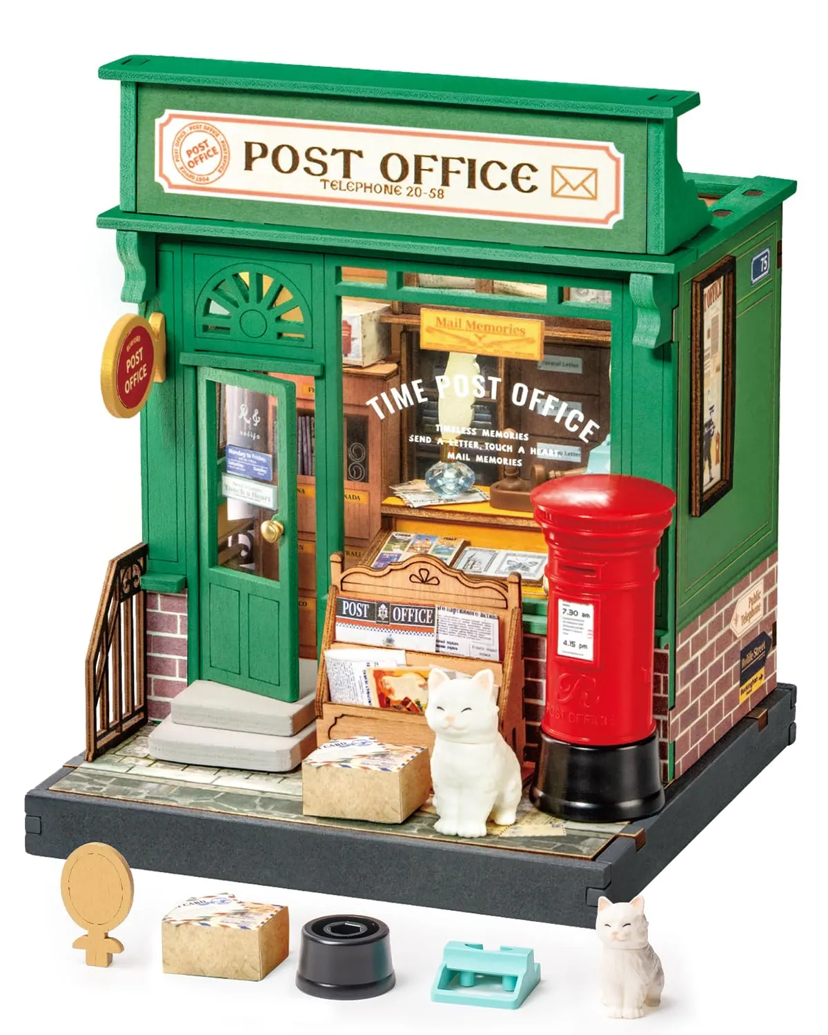 Rolife Ufficio Postale Vintage - Casa in Miniatura da Costruire