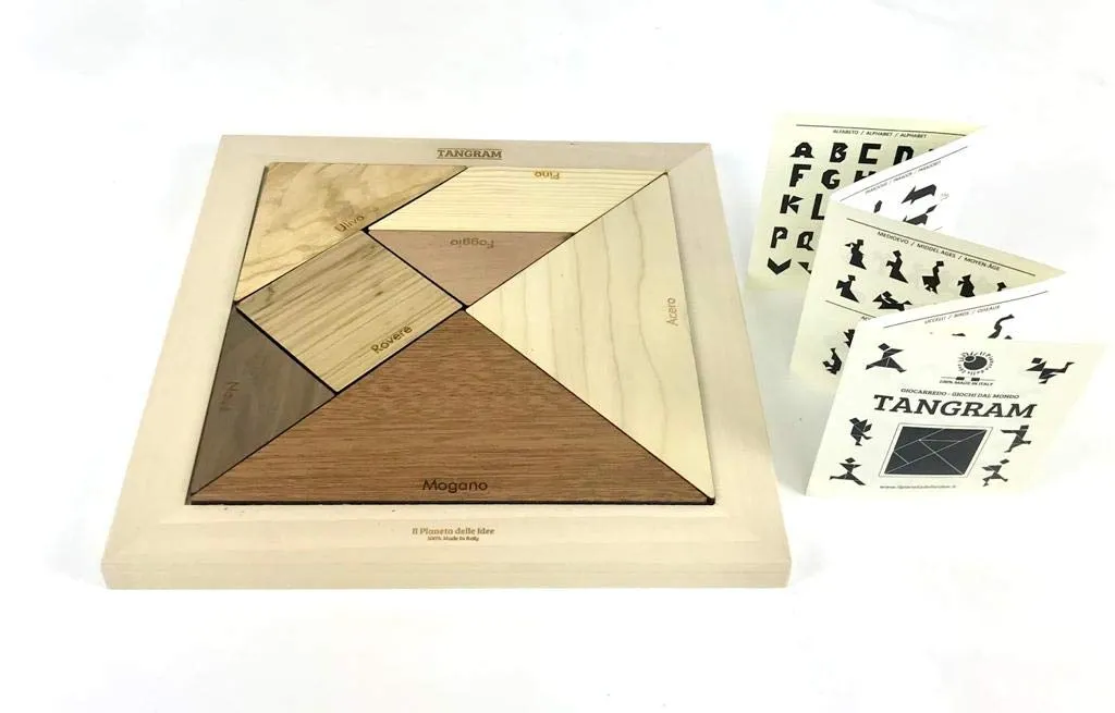 Il Pianeta delle Idee - Tangram dei Legni - Made in Italy - 100% Green