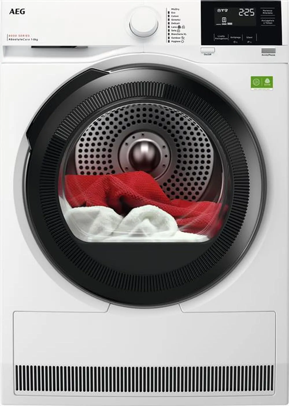 Asciugatrice a Pompa di Calore AEG TR8HGBG8B Serie 8000 AbsoluteCare®