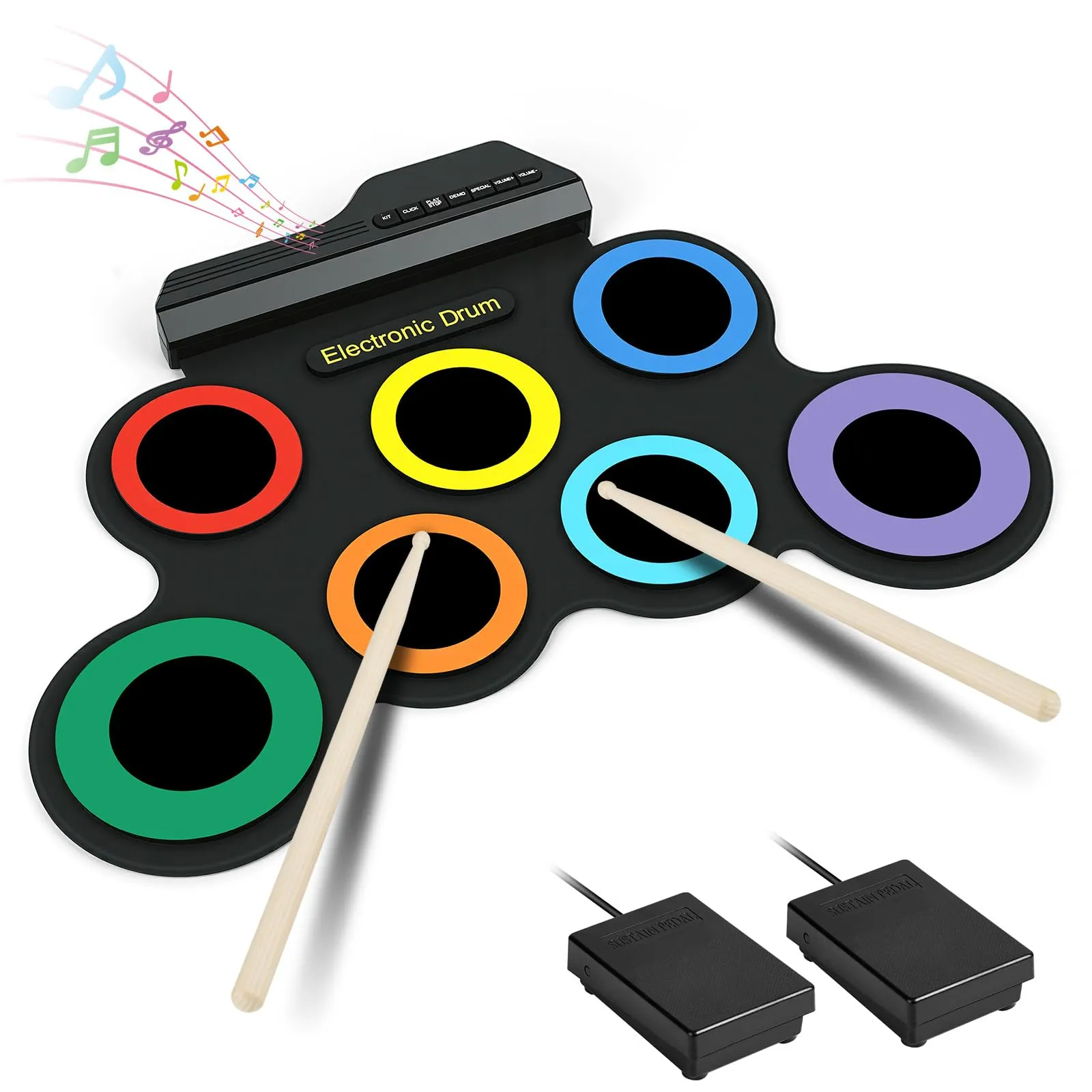 OFFCUP Batteria Elettronica Portatile a 9 Pads