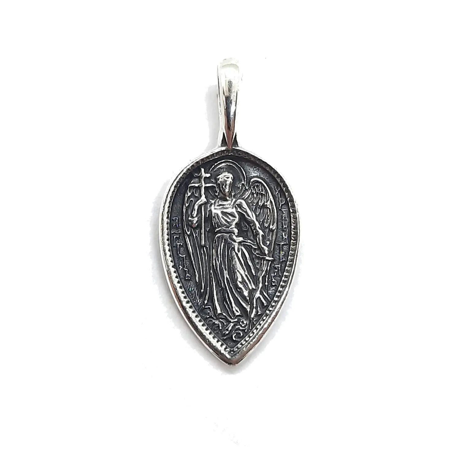 Ciondolo Arcangelo Michele in Argento Sterling 925 Massiccio