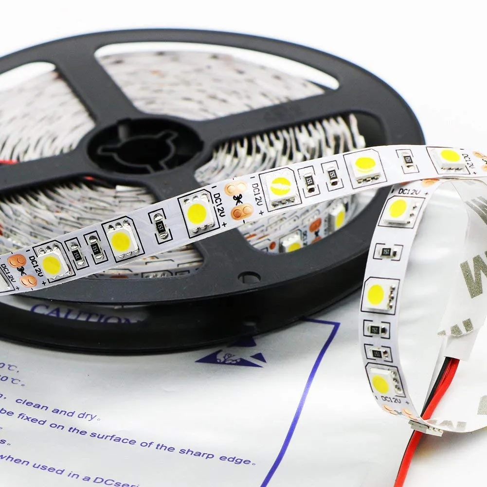 Striscia LED Kebinfen® 5m, SMD 5050 Bianca Naturale 4000K