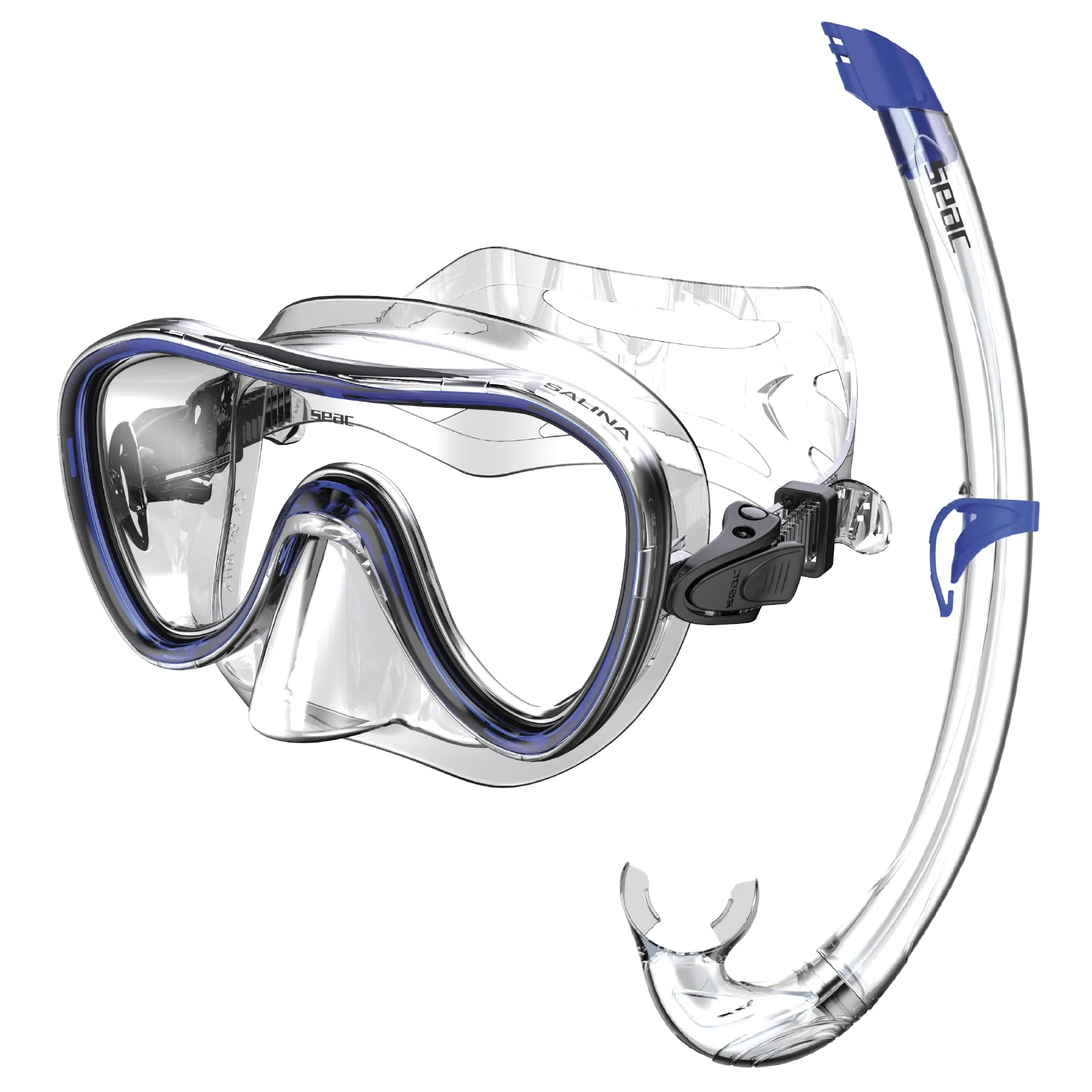 SEAC Set Bis Salina Top, Maschera e Snorkel per Snorkeling