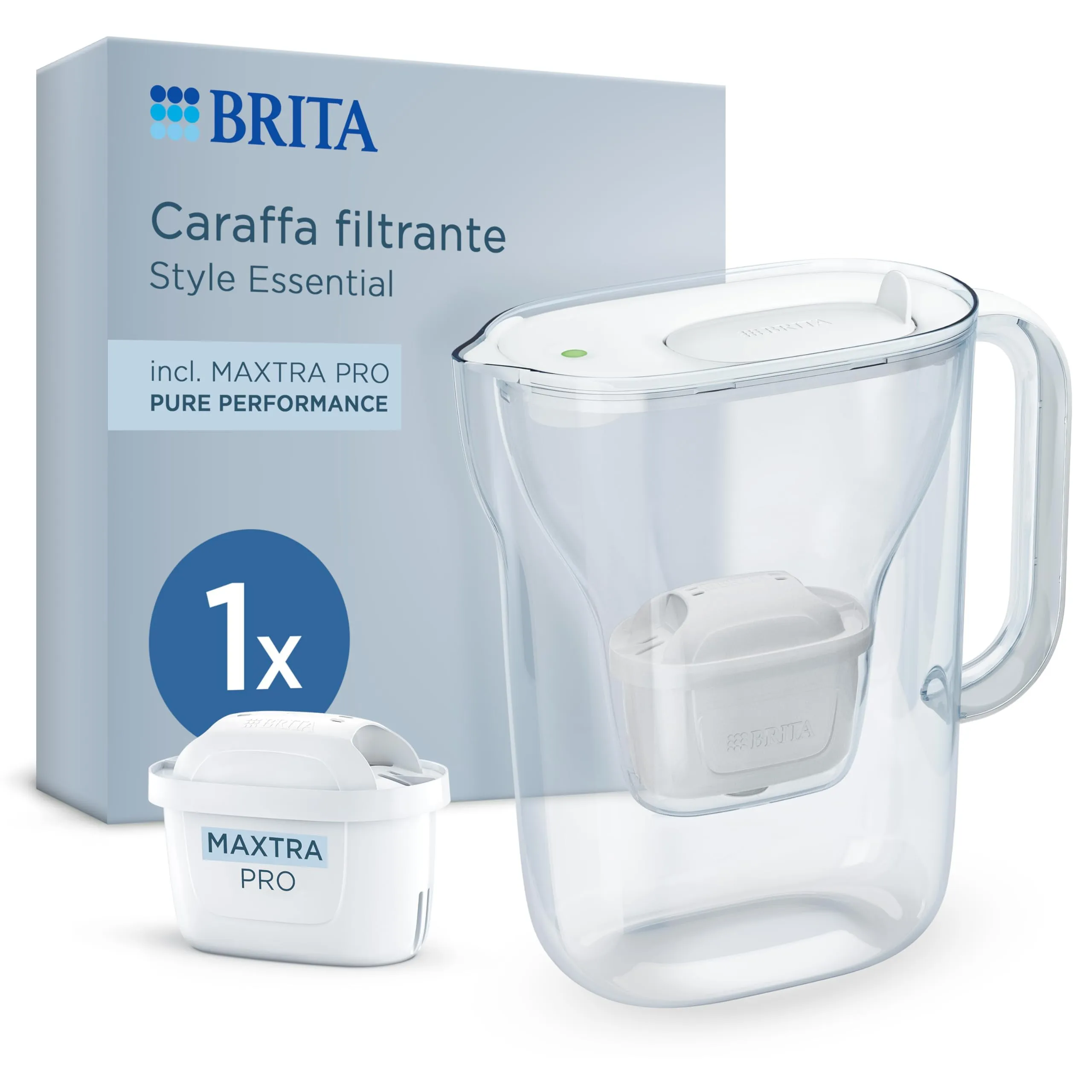 BRITA Caraffa filtrante Style Essential White