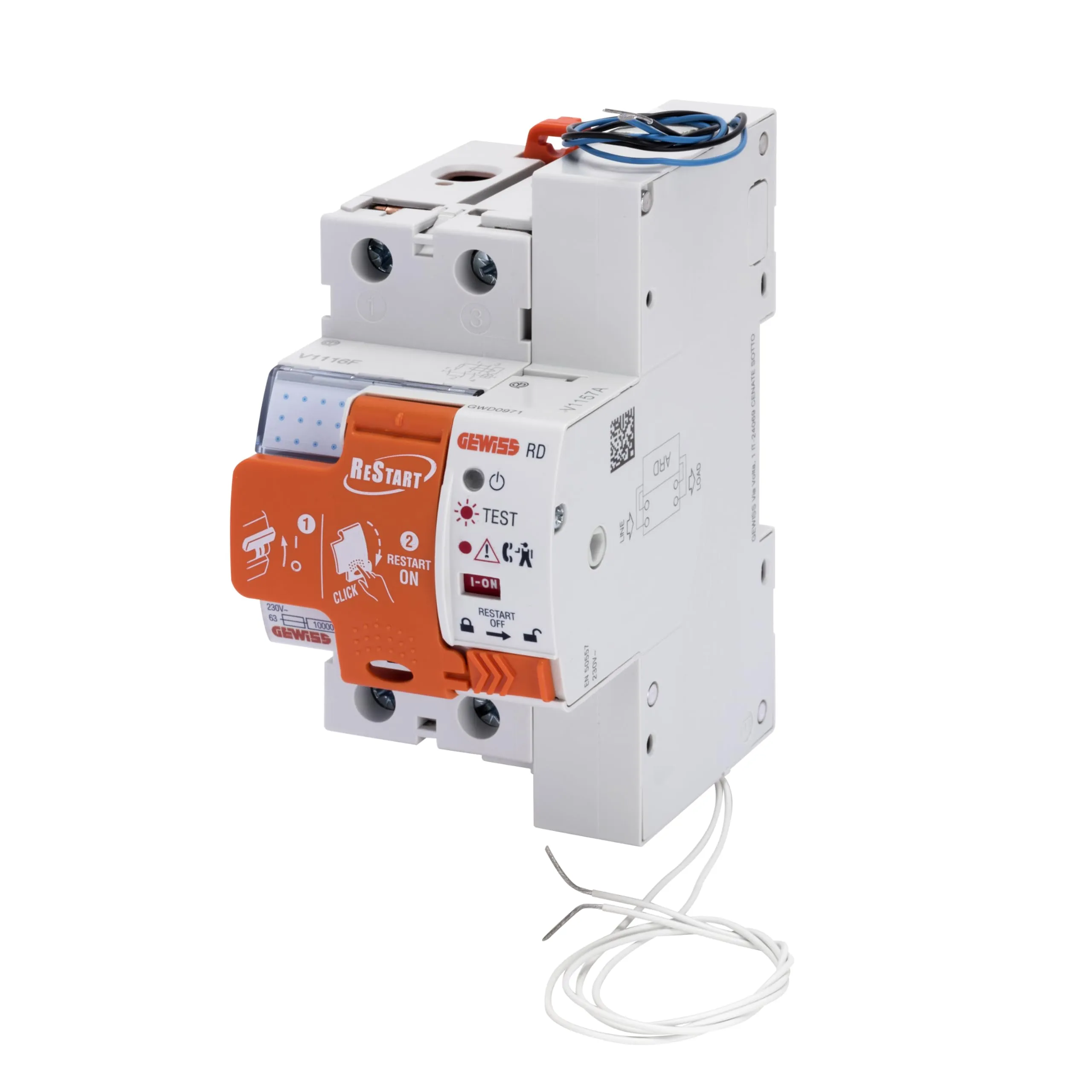 Gewiss Restart RD - Riarmo Automatico con Differenziale Puro IDP - 40A Tipo A