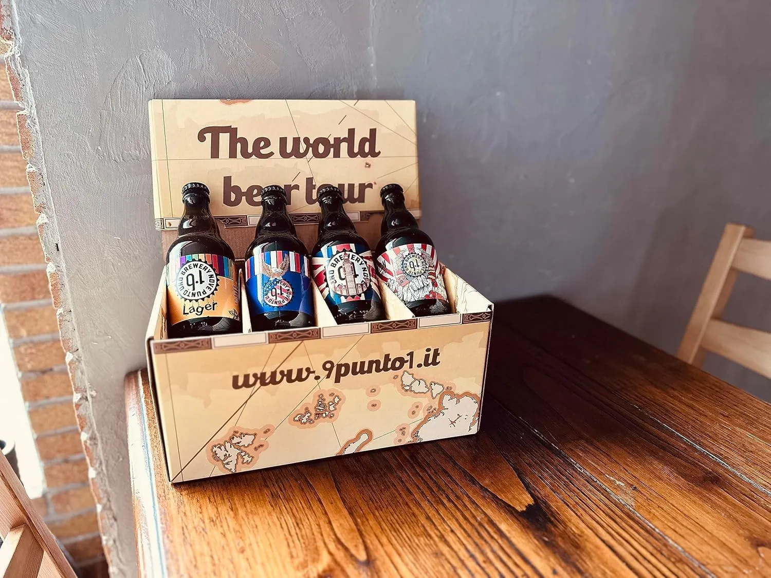 Box Degustazione Giro del Mondo in 8 Birre Artigianali Italiane