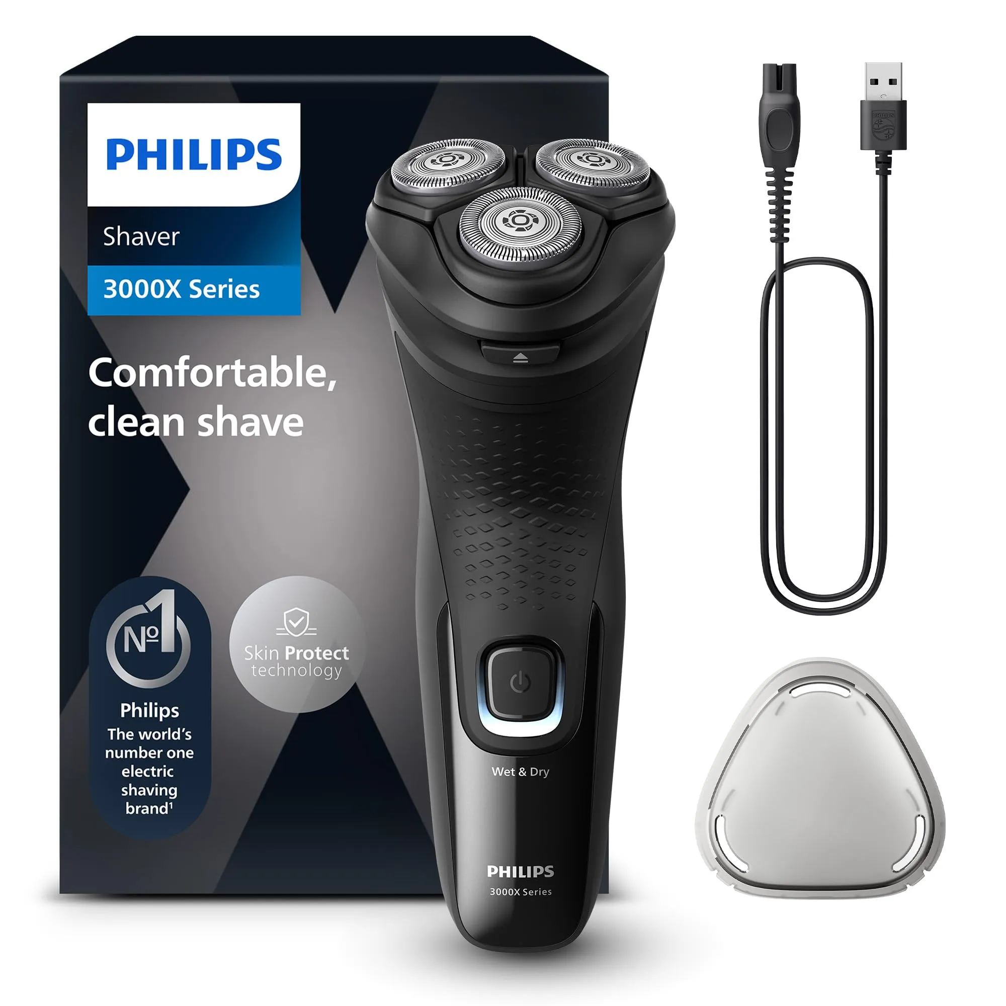 Philips Rasoio Elettrico Serie 3000X Wet & Dry X3001/00