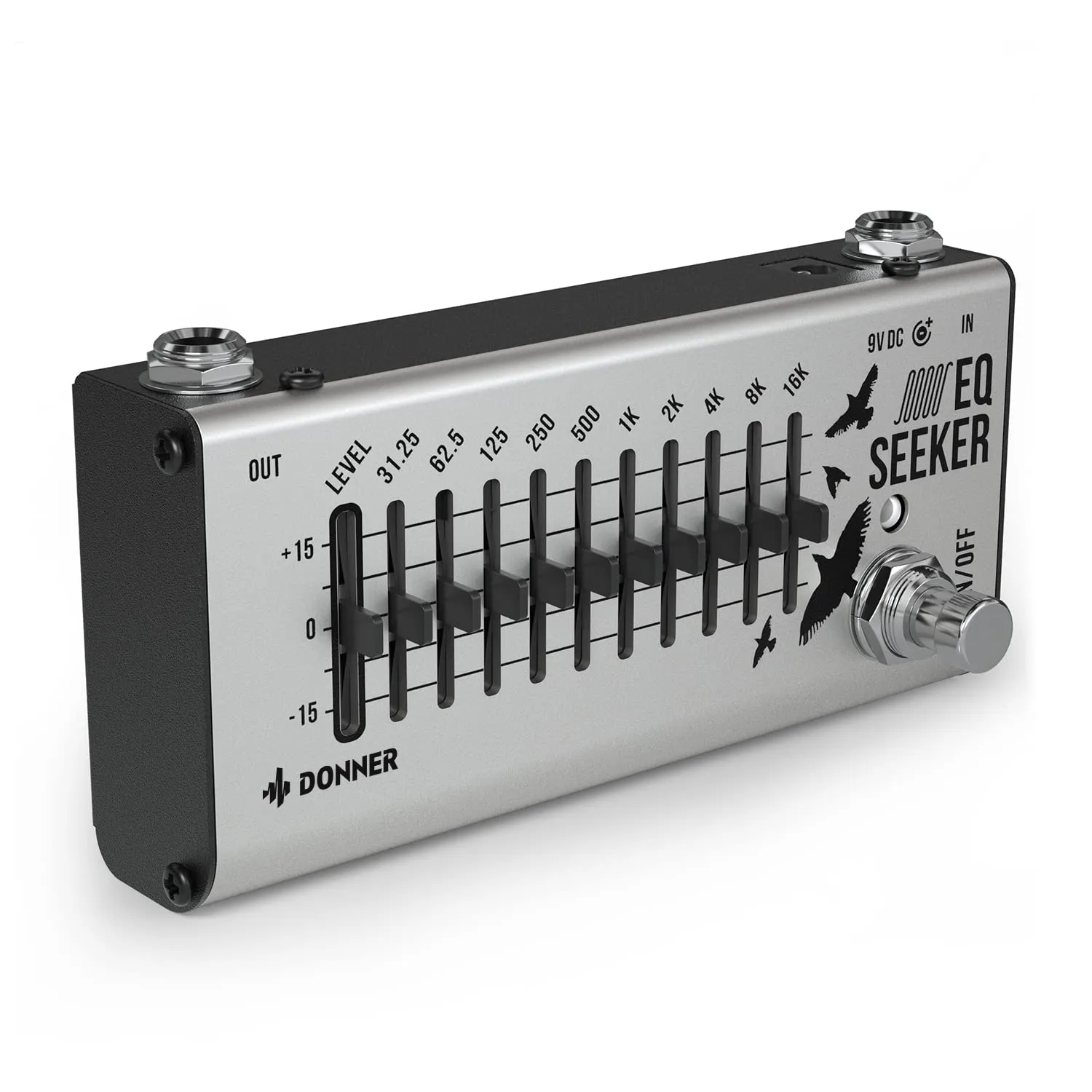 Donner EQ Seeker Equalizzatore a 10 Bande per Chitarra e Basso