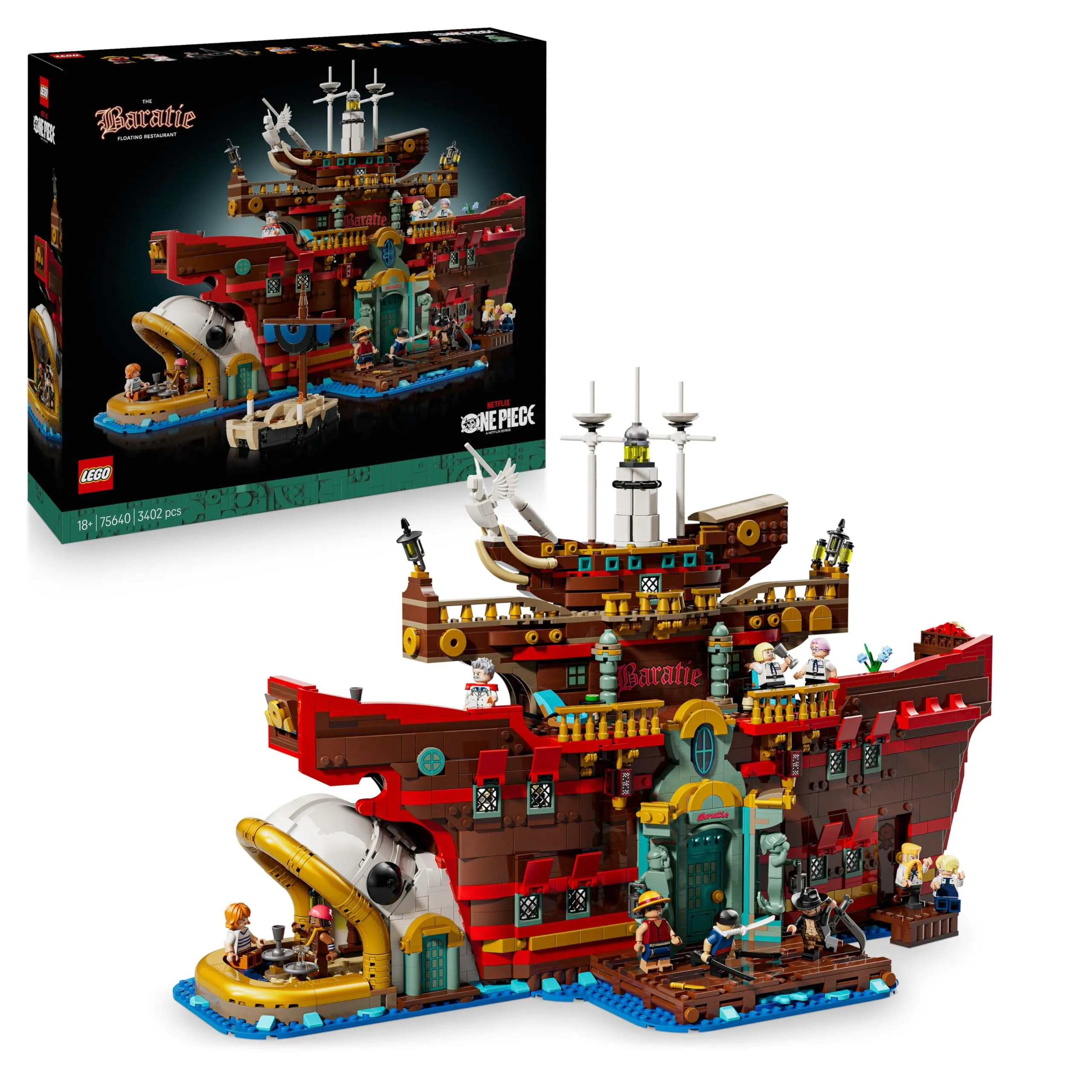LEGO ONE PIECE Baratie, il Ristorante Galleggiante - Costruzione per Adulti