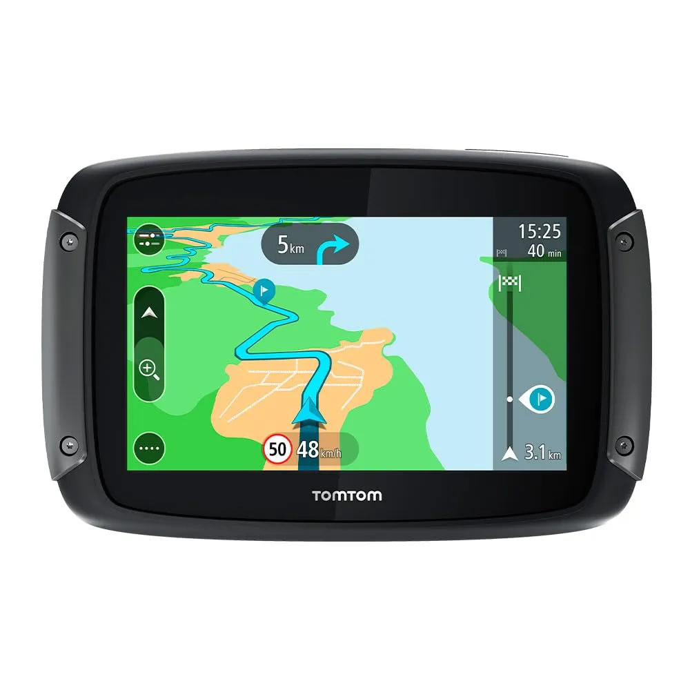 TomTom Rider 500 Navigatore Satellitare per Moto - Mappe Europa, Percorsi Tortuosi e Aggiornamenti Wi-Fi