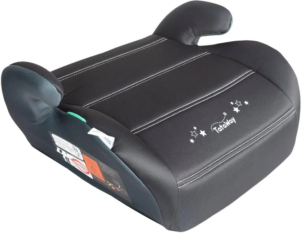 Tataway Seggiolino Alzatina Auto Bimbi i-Size ECE R129 - Grafiche Stelline Nere