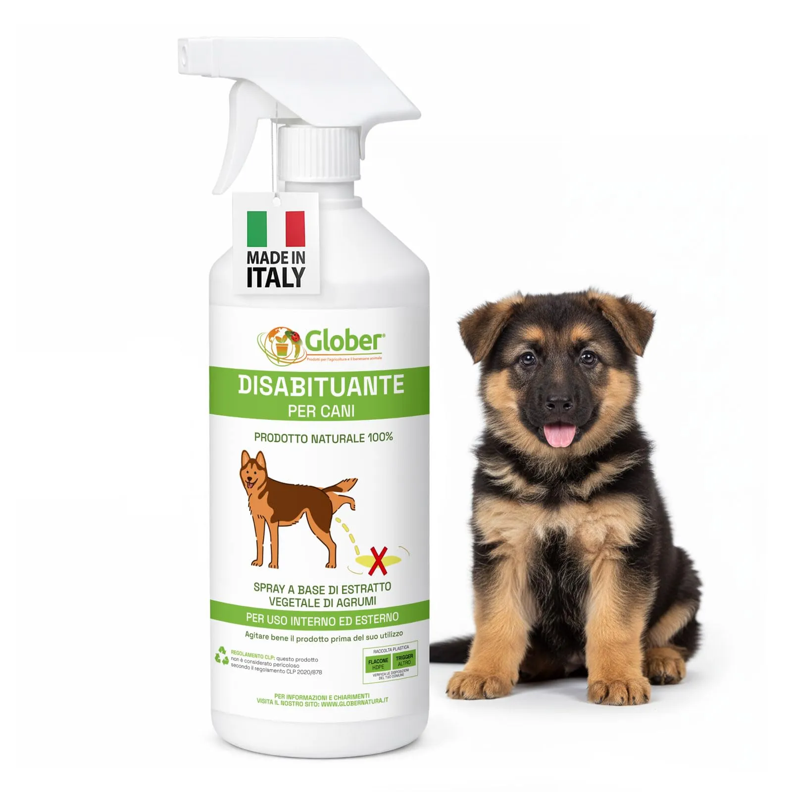 GLOBER Disabituante per Cani Anti Urina - Spray 750ml