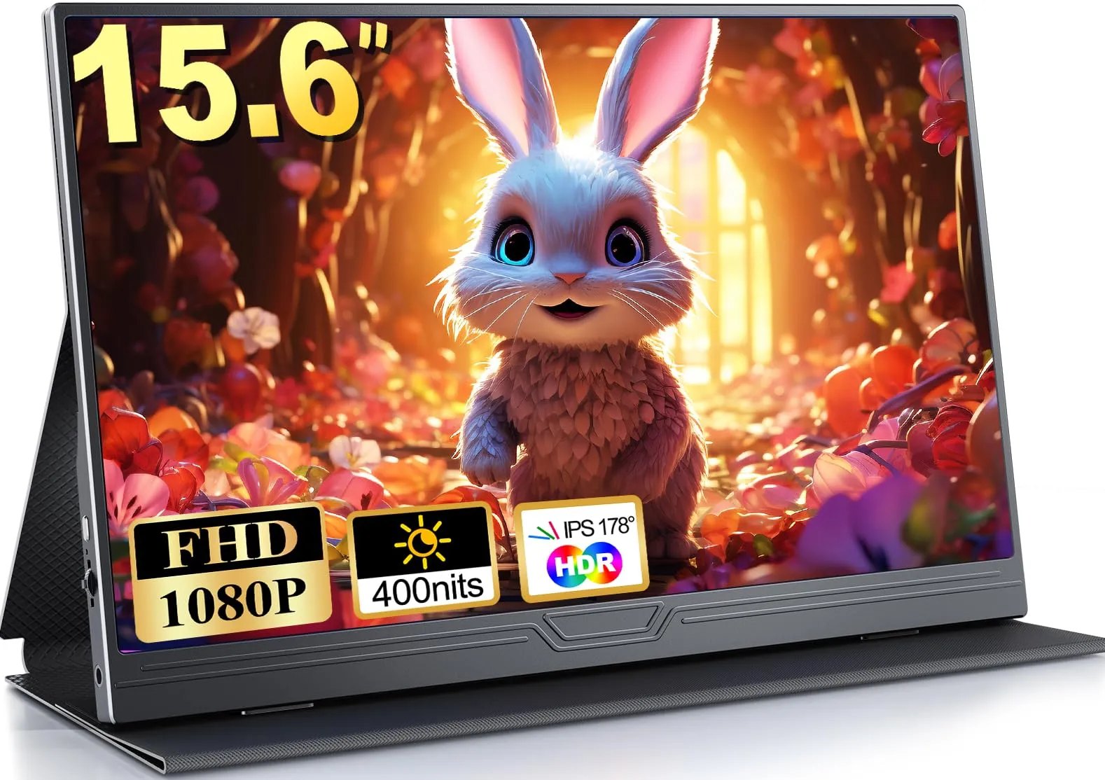 MOMODS Monitor Portatile 15,6" FHD 1080P con FreeSync