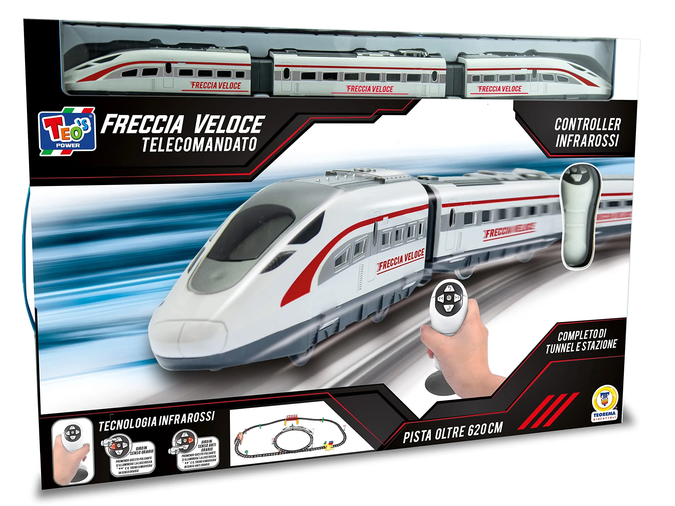 Teorema Treno Merci Radiocomandato con Luci e Suoni Realistici