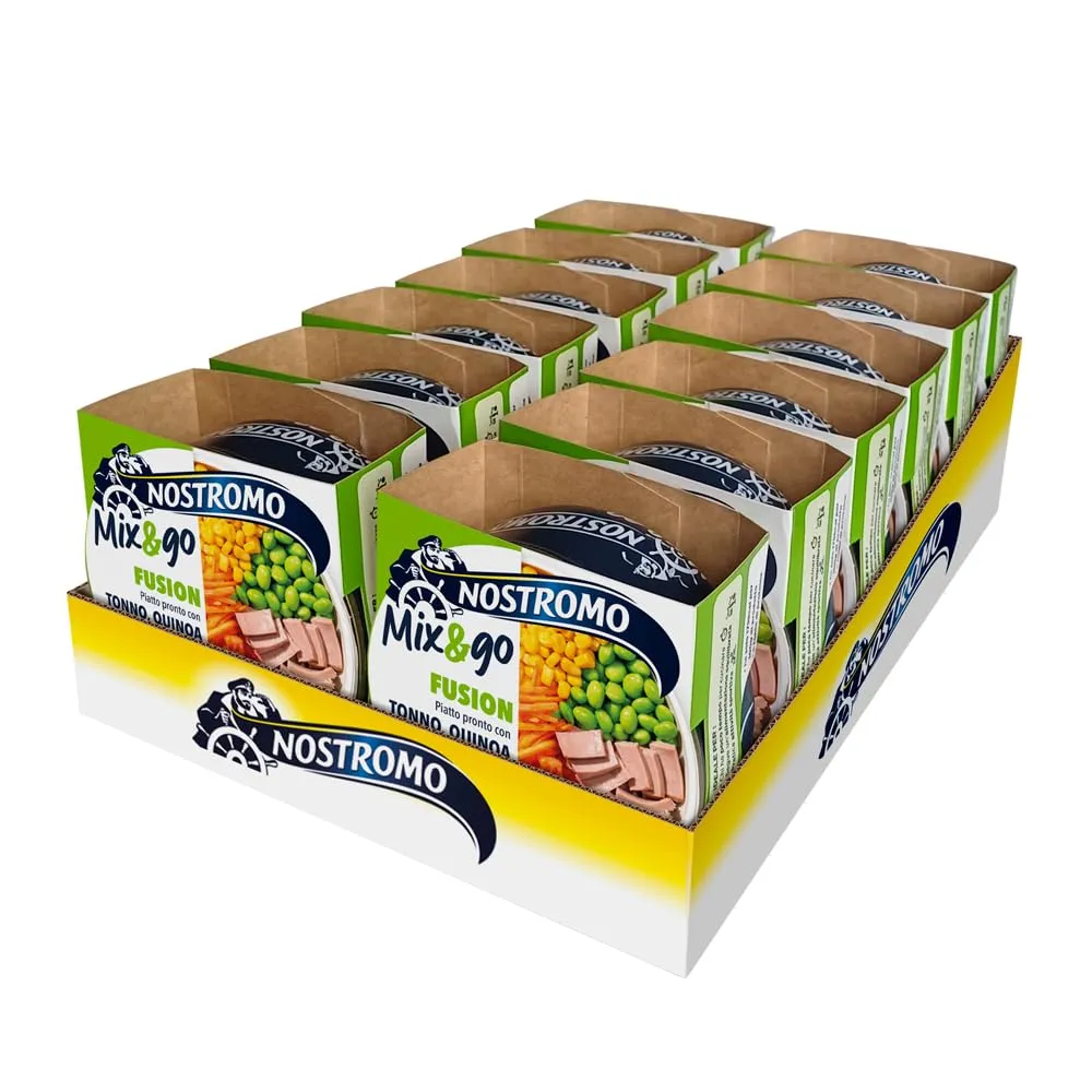 Nostromo Mix&Go Fusion - Piatto Pronto con Tonno, Quinoa ed Edamame
