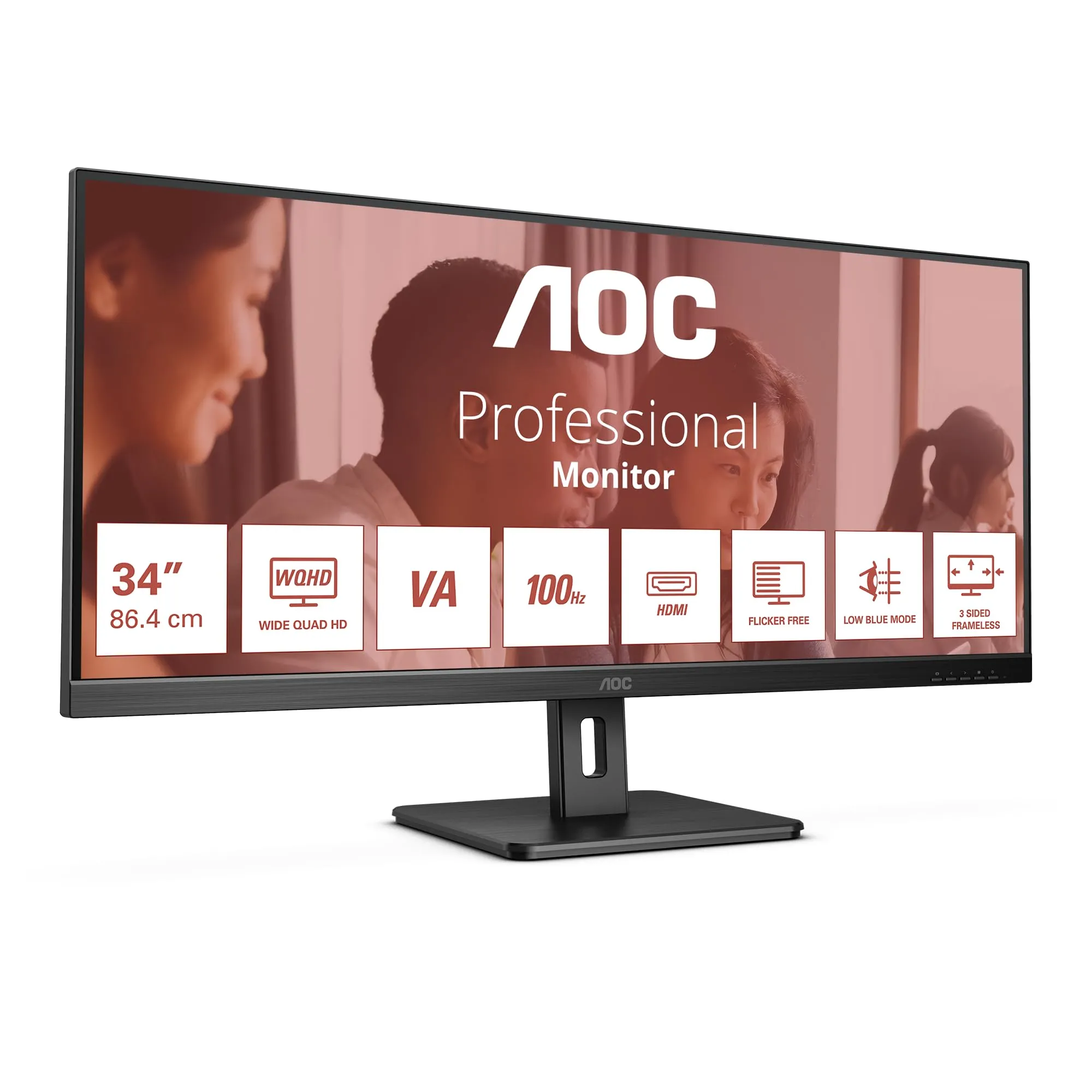 AOC U34E2M - Monitor WQHD da 34 pollici