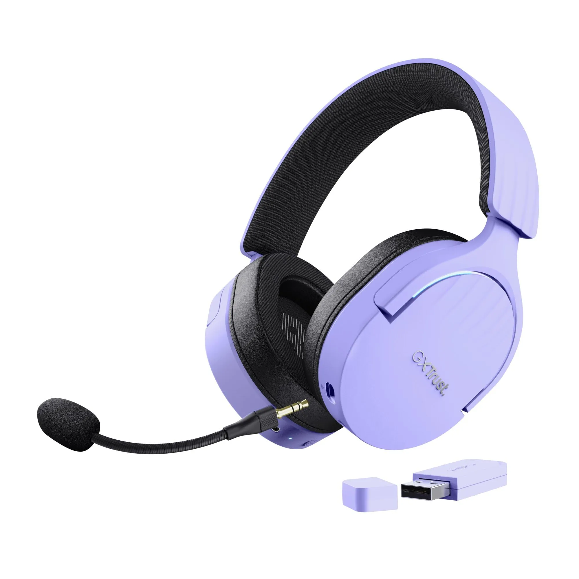 Trust Gaming GXT 491P Fayzo Cuffie Gaming Wireless Bluetooth - Porpora