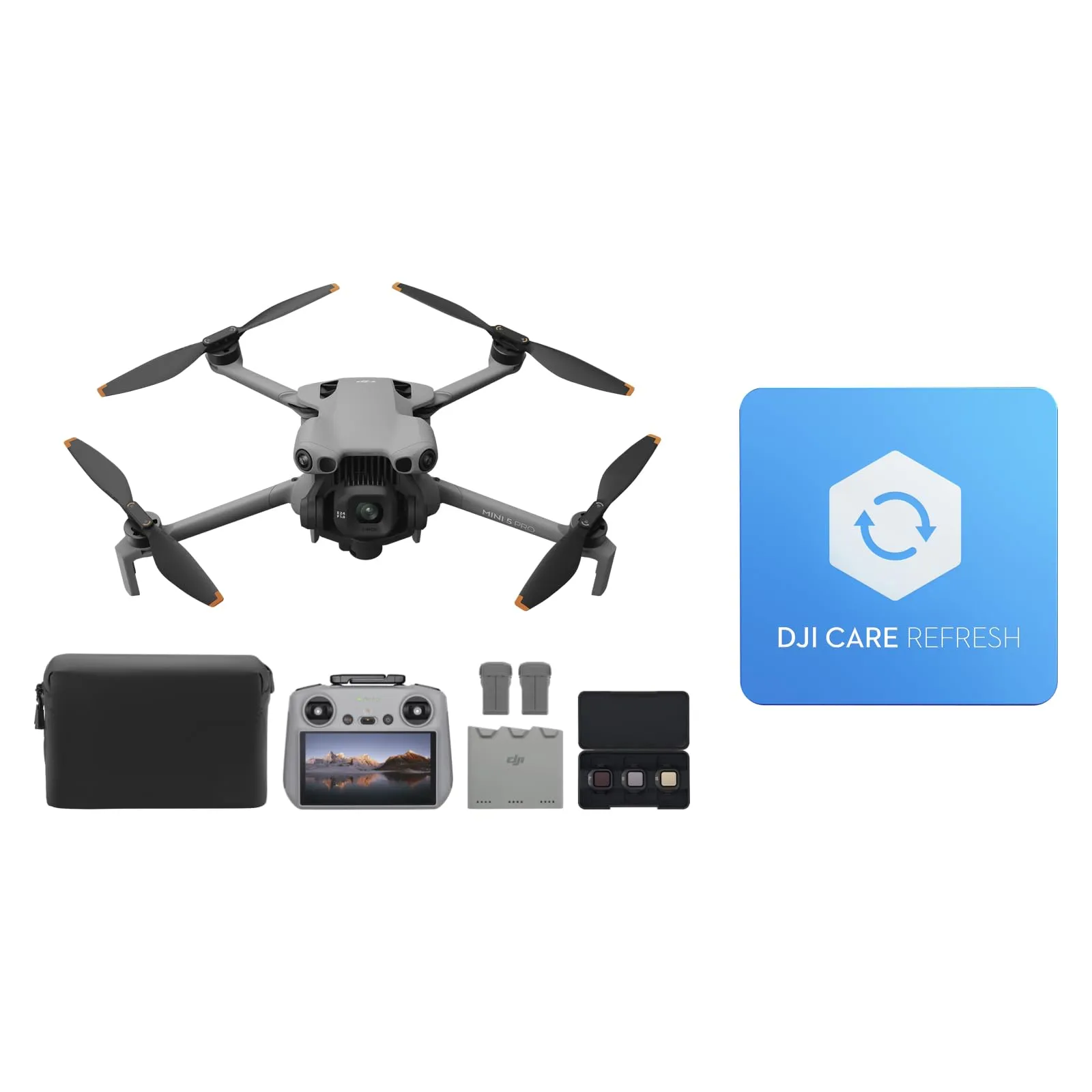 DJI Mini 5 Pro Combo Fly More con DJI RC 2 e DJI Care (1 anno)