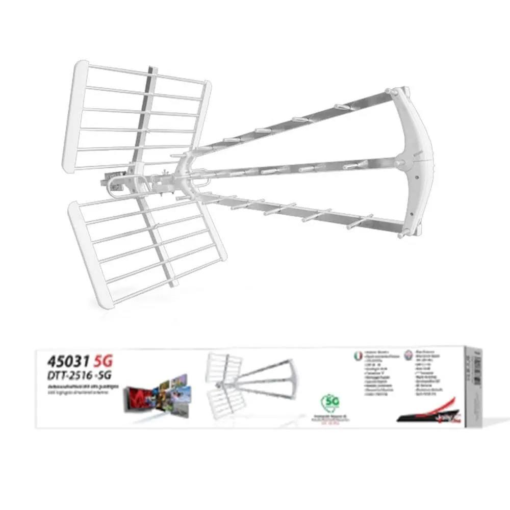 Antenna TV GBS JL45031: Ricezione Ottimale DTT con Filtro 5G LTE