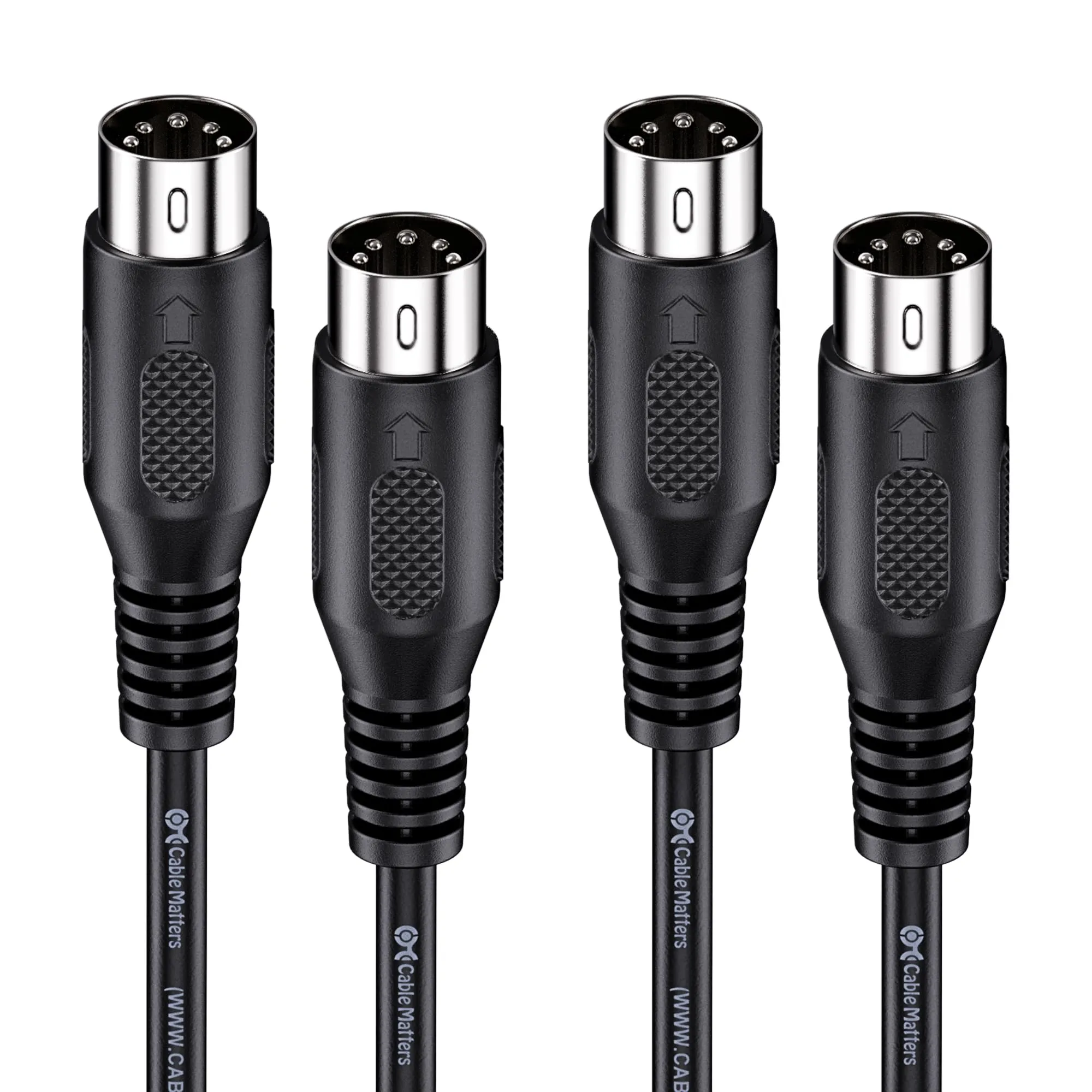 Cable Matters Confezione da 2 Cavi MIDI DIN a 5 Poli - 1,8 Metri