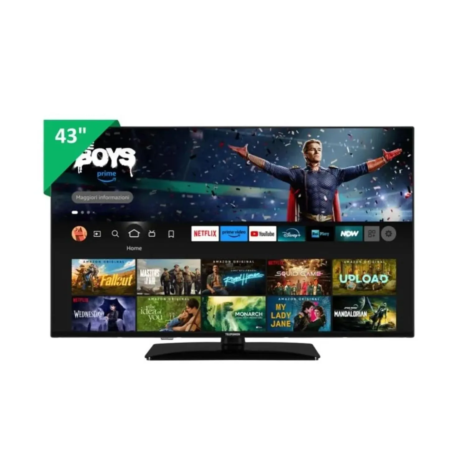 TELEFUNKEN TE40759B50V4F - Smart TV 40" Fire TV, DVB-T2 HEVC H.265, Classe G