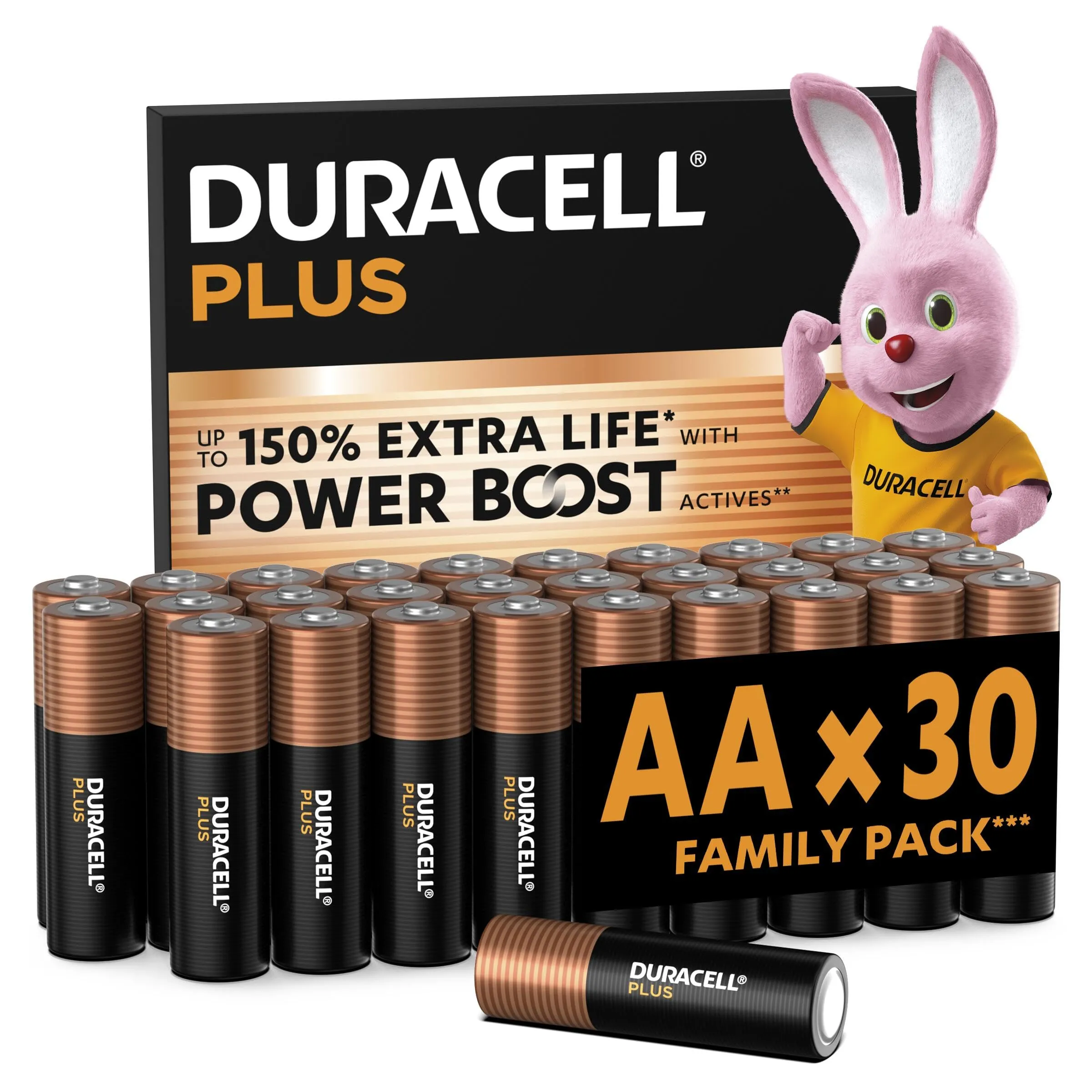 Duracell Plus AA (Confezione da 30)