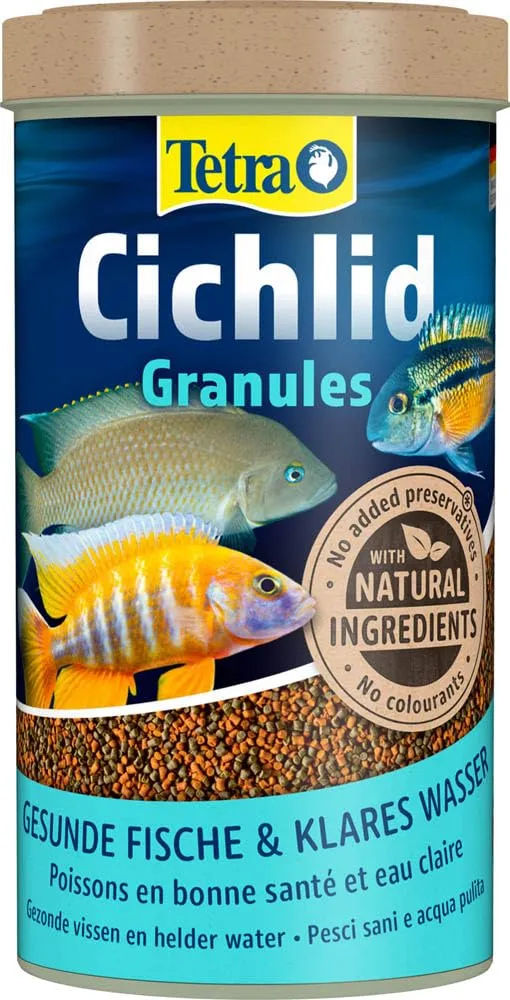 Tetra Cichlid Granules - Mangime completo per Ciclidi di taglia media