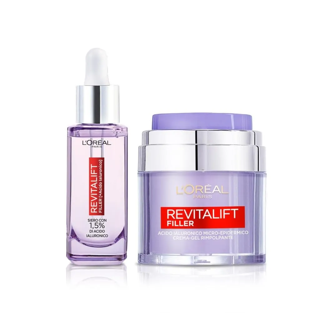 L'Oréal Paris Routine Rimpolpante e Anti-rughe Revitalift Filler con Acido Ialuronico