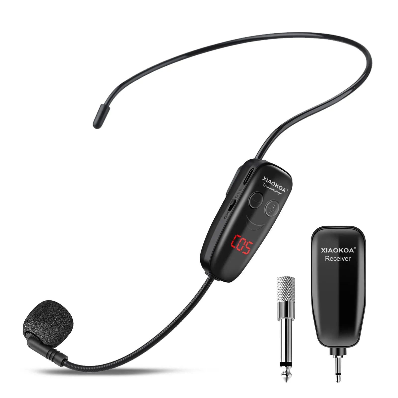 Microfono Wireless XIAOKOA UHF con Display LED per Amplificatori e Altoparlanti