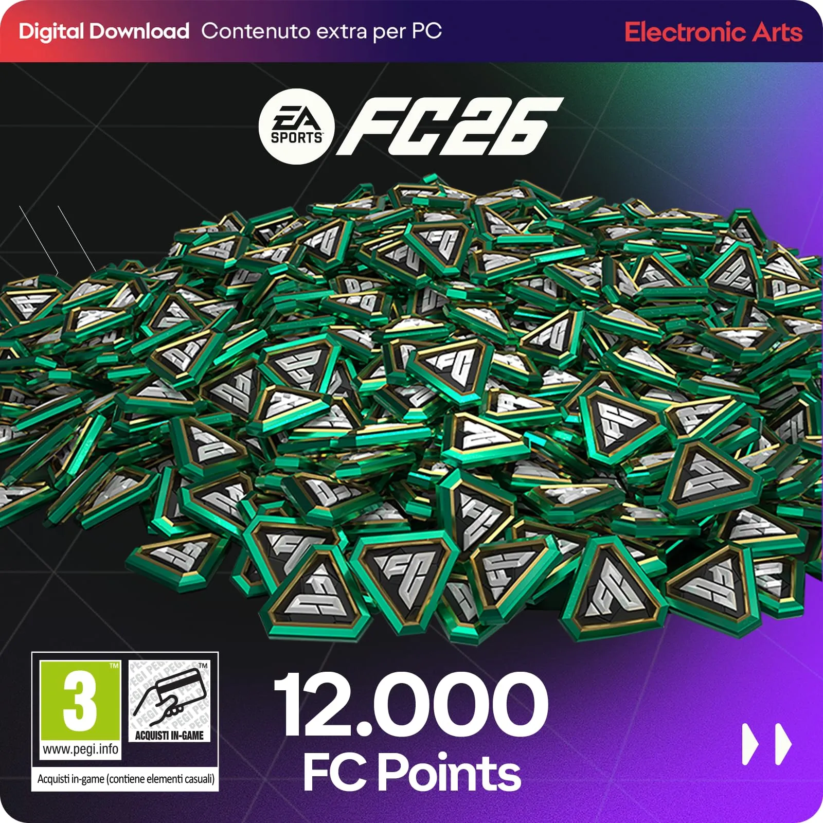 EA Sports FC 26 - 12000 UT Points - Codice EA App - PCWin