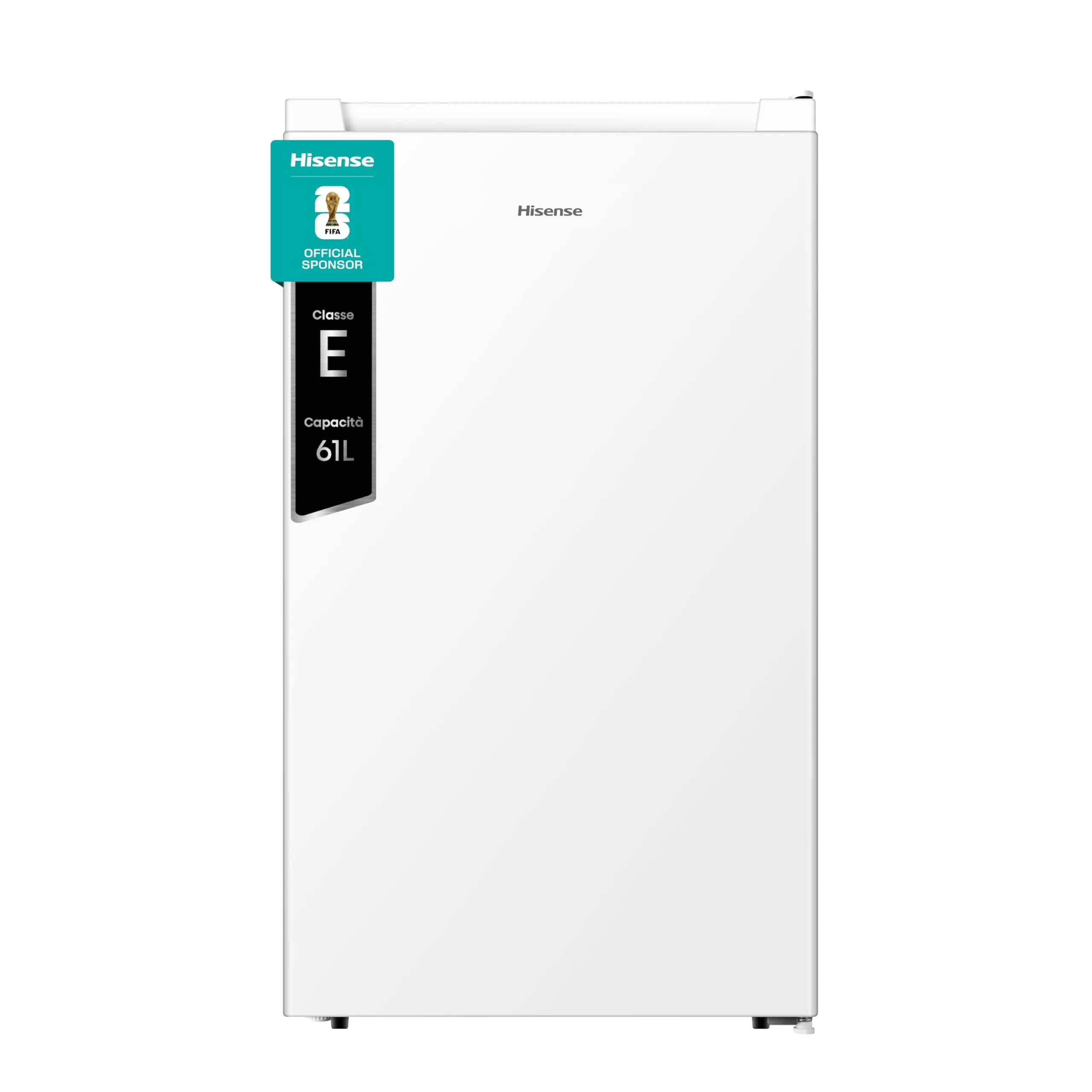 Hisense FV78D4AWE Congelatore verticale monoporta da libera installazione, 3 Cassetti, Classe E, Capacità netta 65 Litri, Bianco