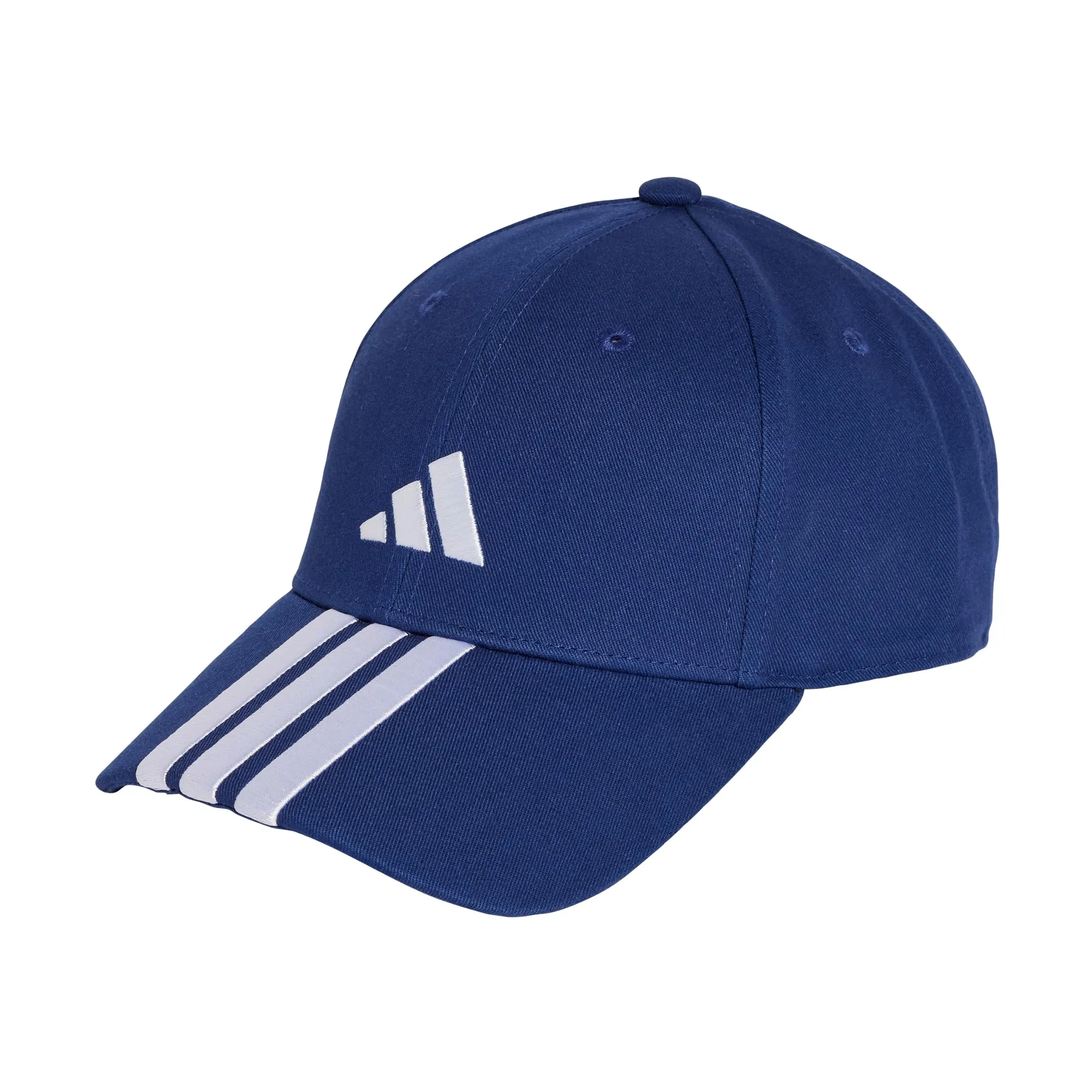 adidas Cappellino Unisex Adulto Bball 3S New Logo, Blu Scuro/Bianco, M