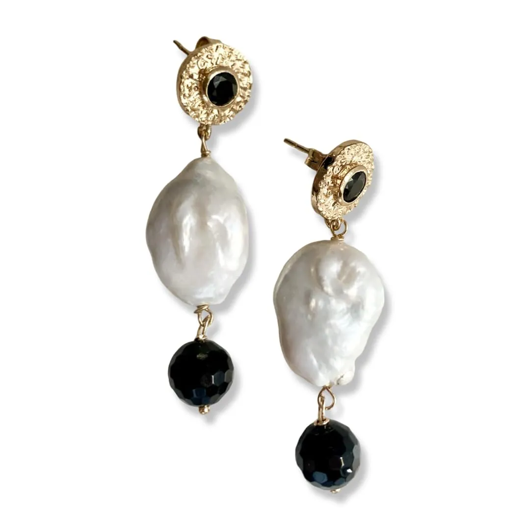 Orecchini in Madreperla con Pietre Dure Artigianali
