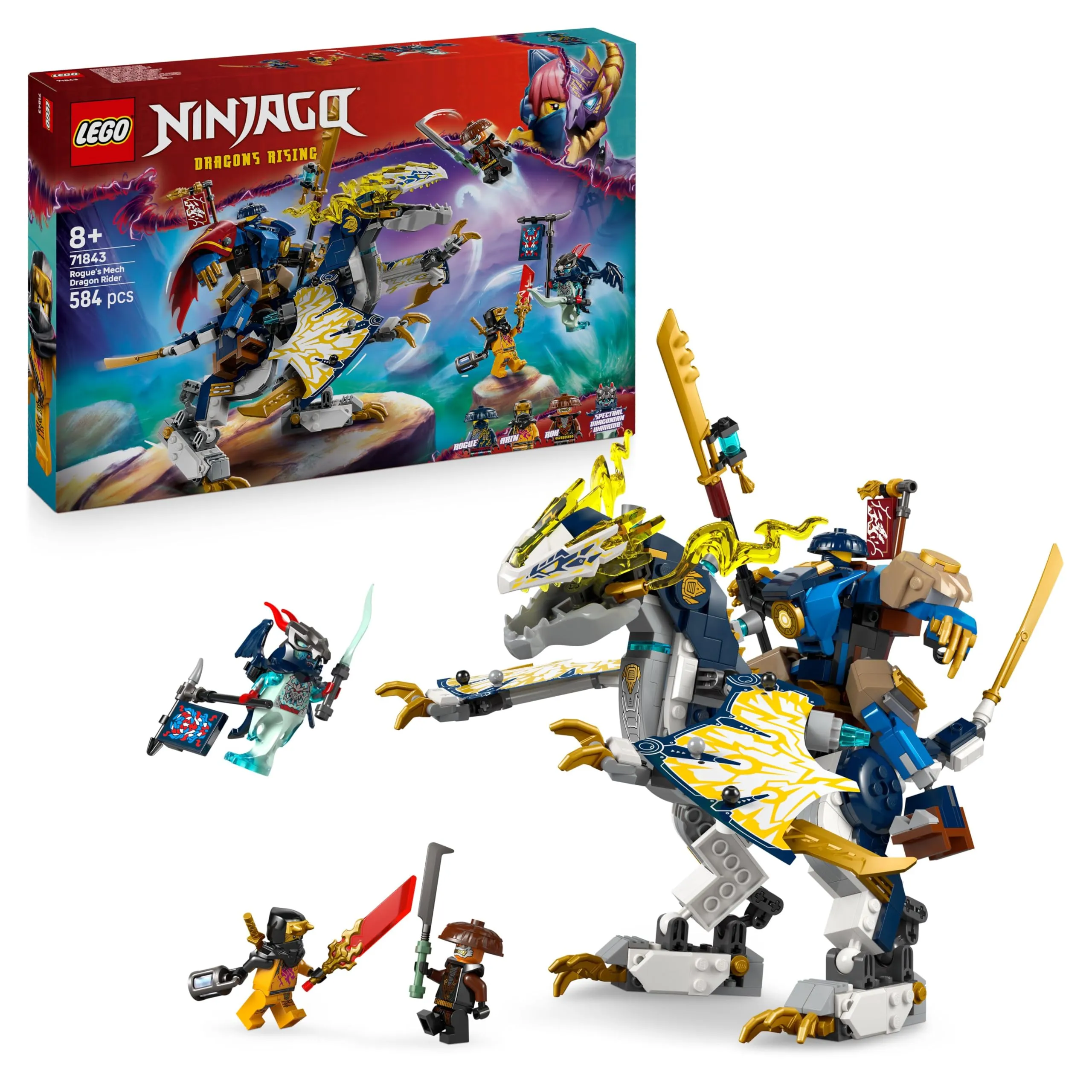 LEGO NINJAGO Mech Cavalca-Drago di Rogue 71843