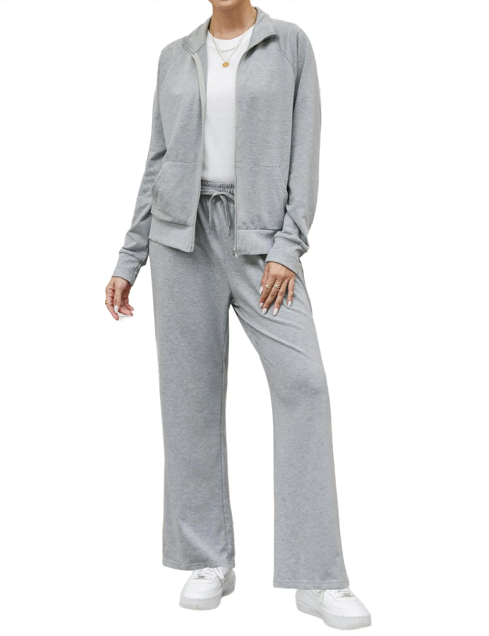 Terecey Tuta Donna Completa 2 Pezzi Grigia XL